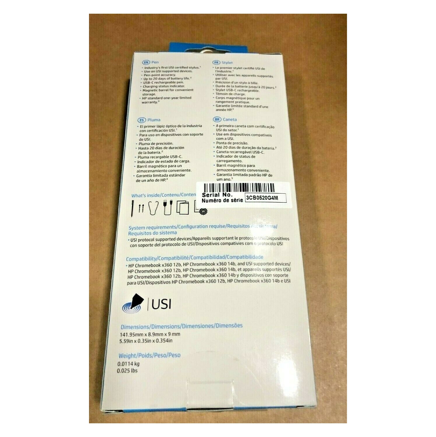 HP Hvar USI Active Pen 8NN78AA#ABL - New