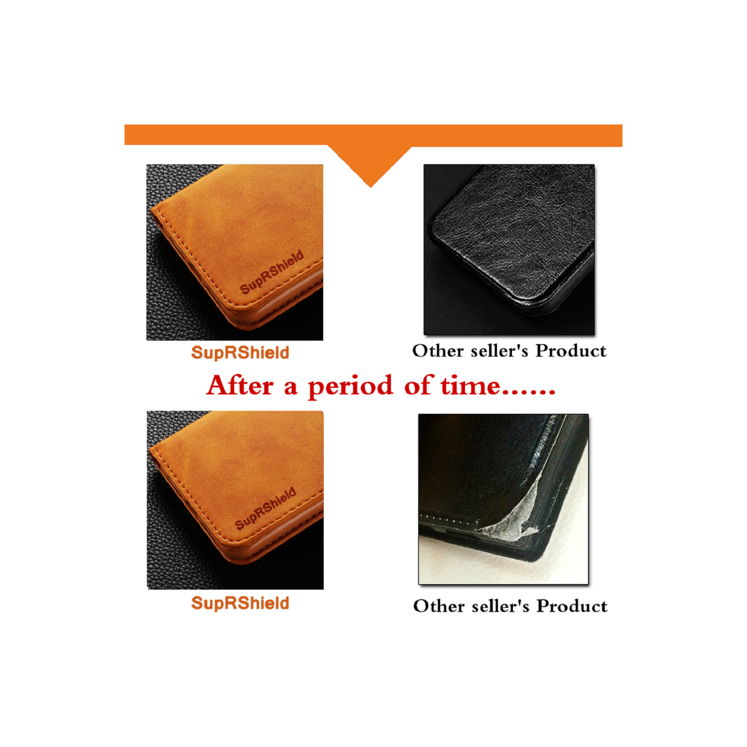 SuperShield Apple iPhone 12 Case Navy Blue Genuine Wallet Case Leather Flip Stand Magnetic Cover