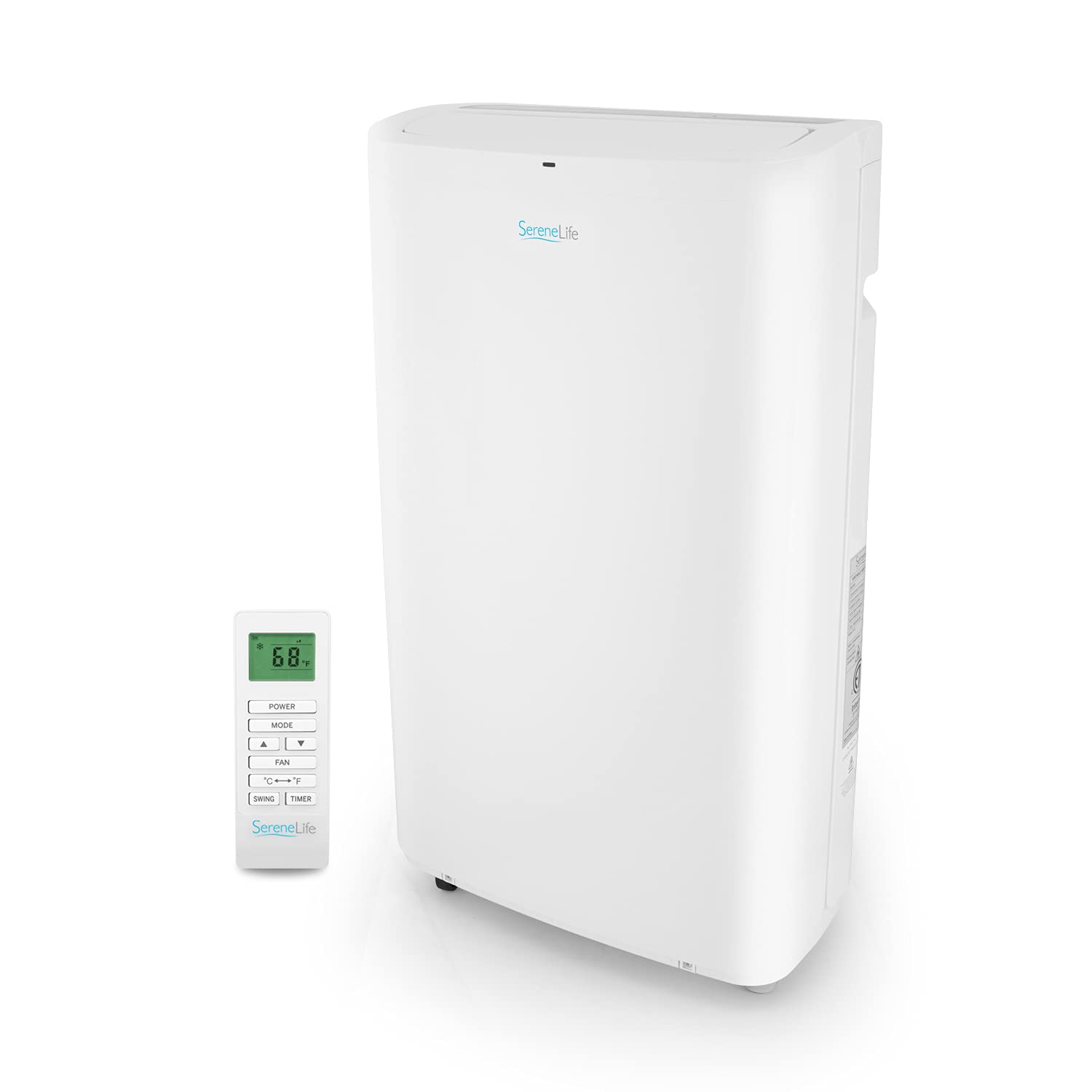 SereneLife SLPAC14 SLPA Compact Home AC Cooling Unit with Built-in Dehumidifier & Fan Modes, Quiet Operation, Includes Window Mount Kit, 14,000 BTU,