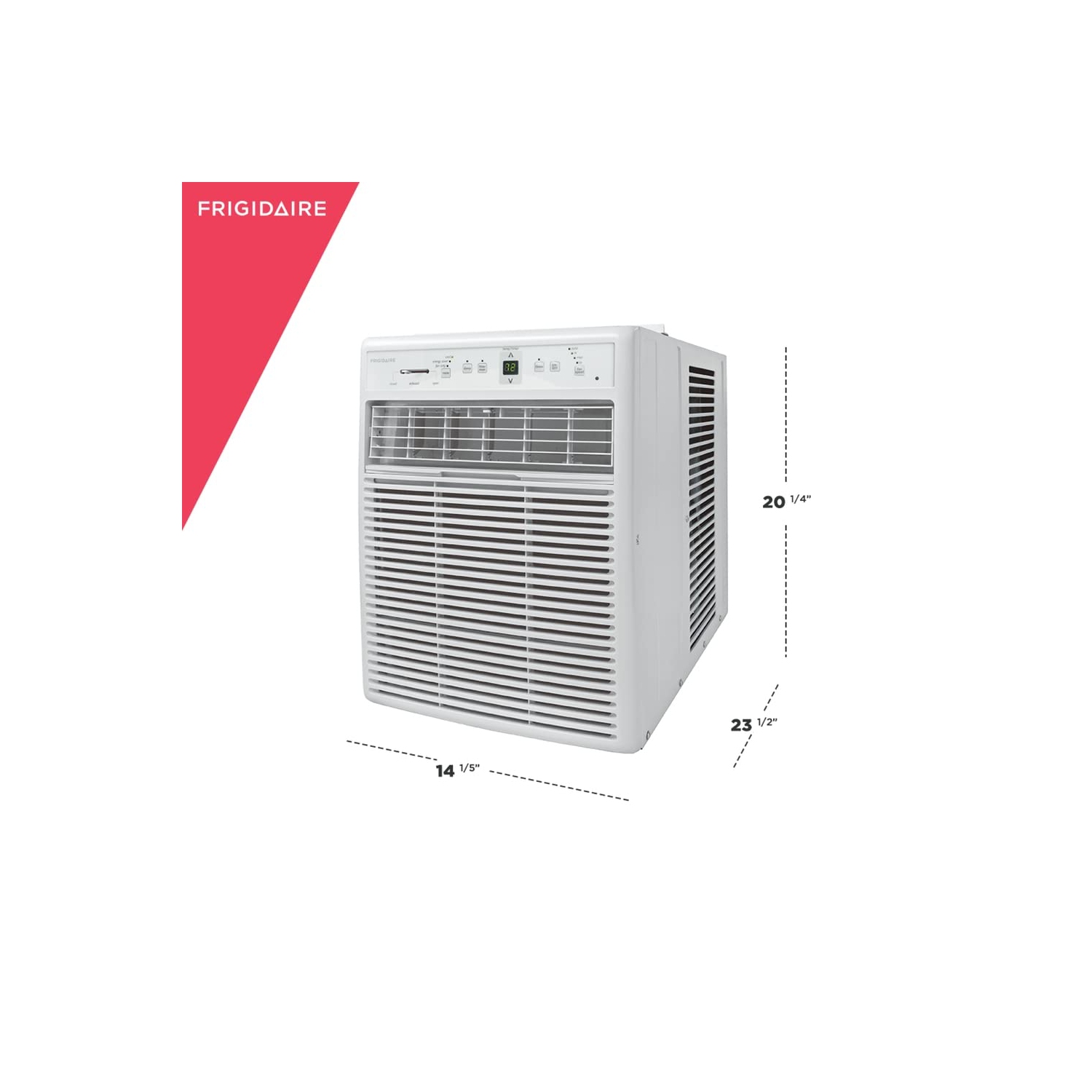 Frigidaire 8 000 curseur BTU et climatiseur de fenêtre à battants, blanc