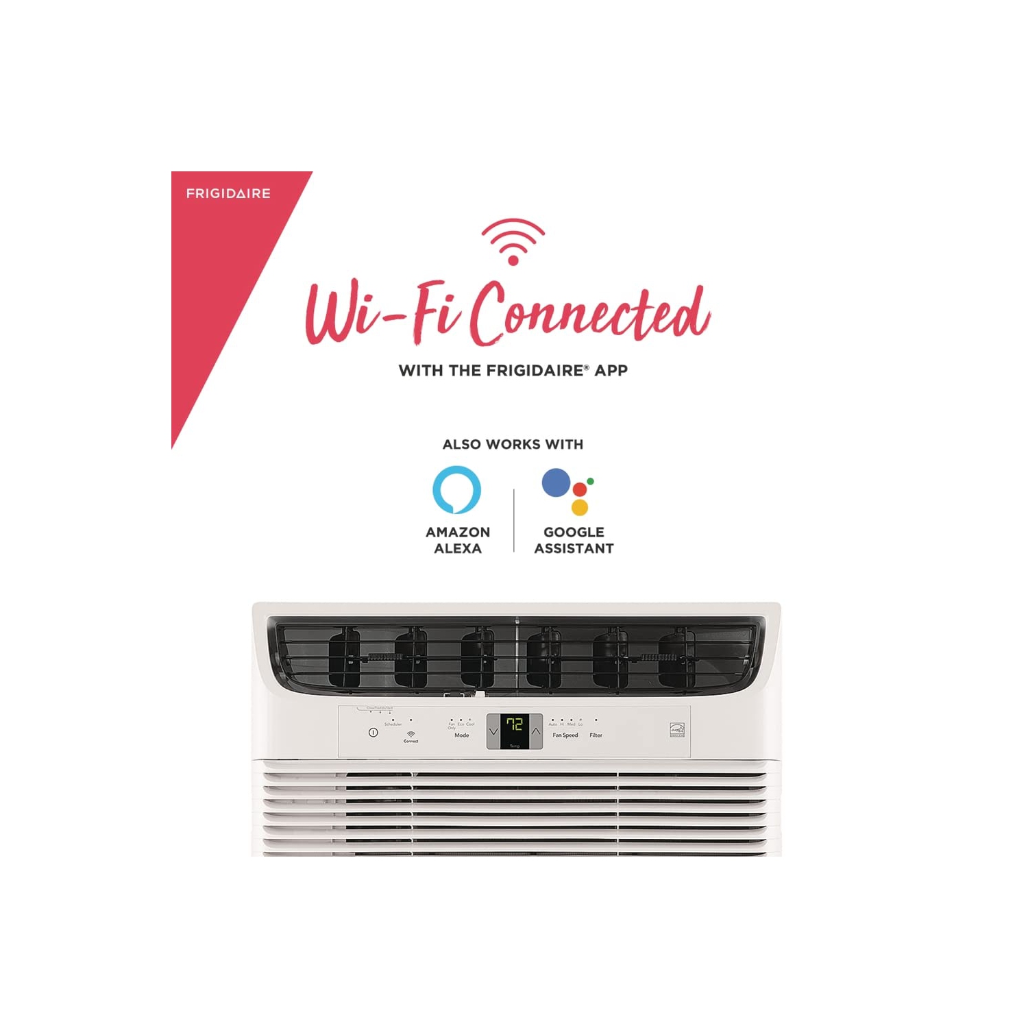 Frigidaire FHWW153WBE Smart Window Air Conditioner with Wi-Fi Control, White