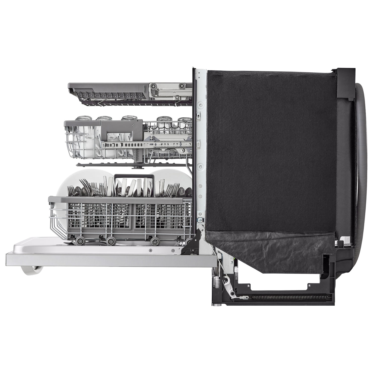 LG 24" 42dB Built-In Dishwasher with Stainless Steel Tub & Third Rack - Stainless Steel