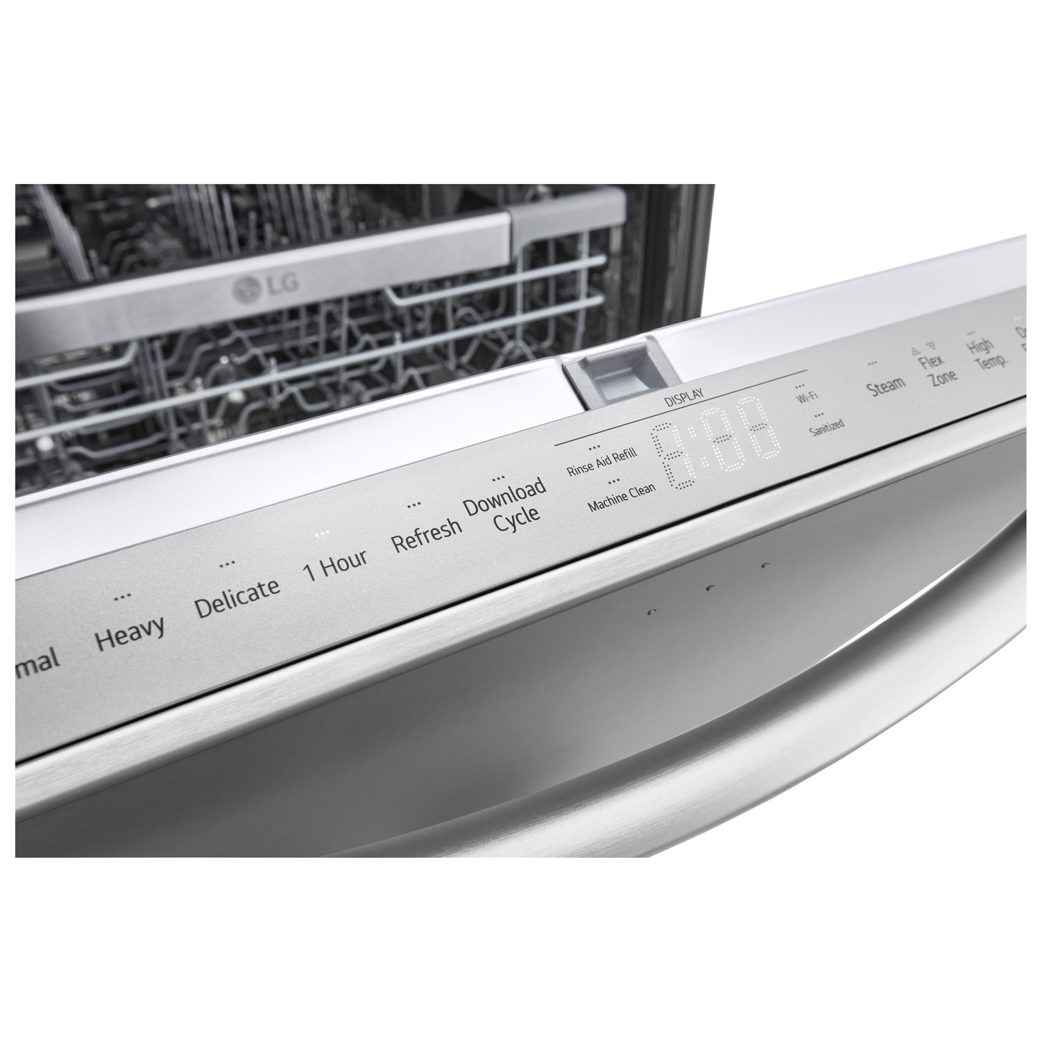 LG 24" 42dB Built-In Dishwasher with Stainless Steel Tub & Third Rack - Stainless Steel