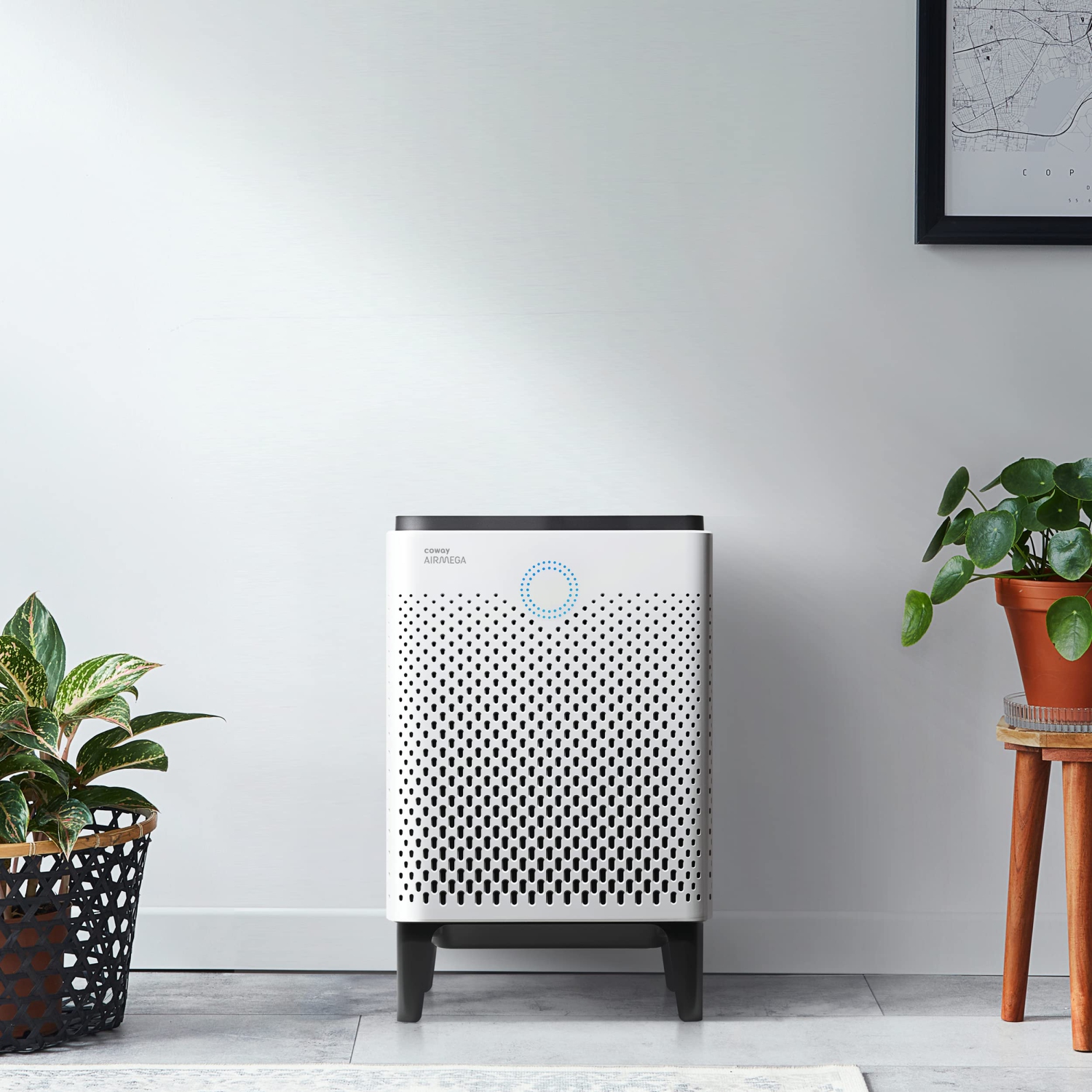 Coway Airmega 300 Smart Air Purifier True HEPA Air Purifier With Smart Technology, 1,256 sq.ft., White