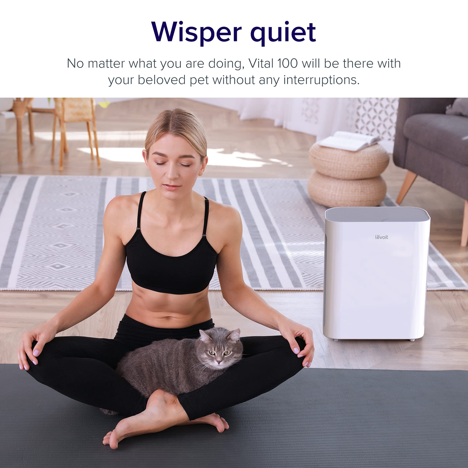 LEVOIT Air Purifier for Home with H13 True HEPA Filter, Cleaner for Allergies and Pets, Smokers, Mold, Pollen, Dust, Quiet Odor Eliminators for