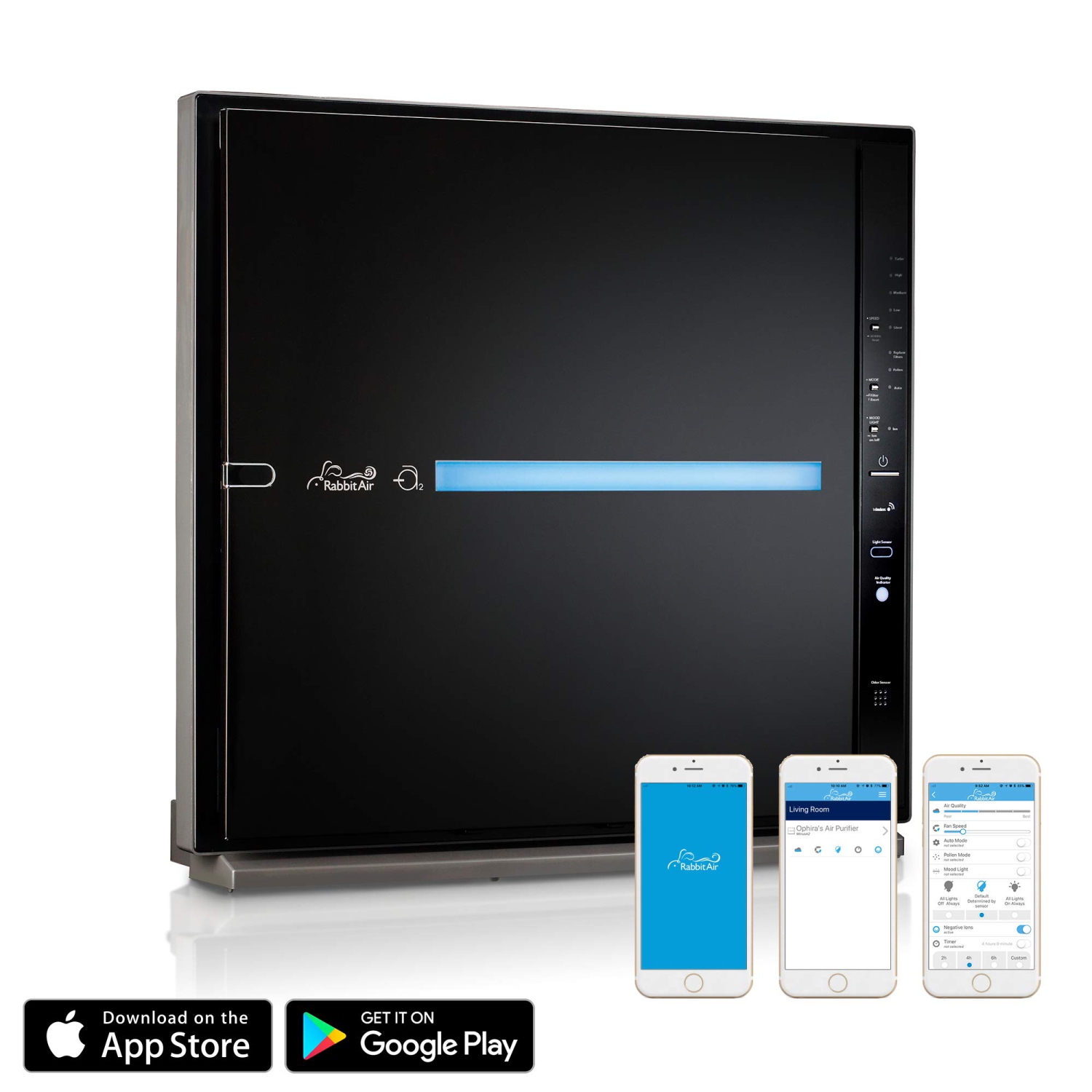 Rabbit Air WiFi MinusA2 Ultra Quiet HEPA Air Purifier