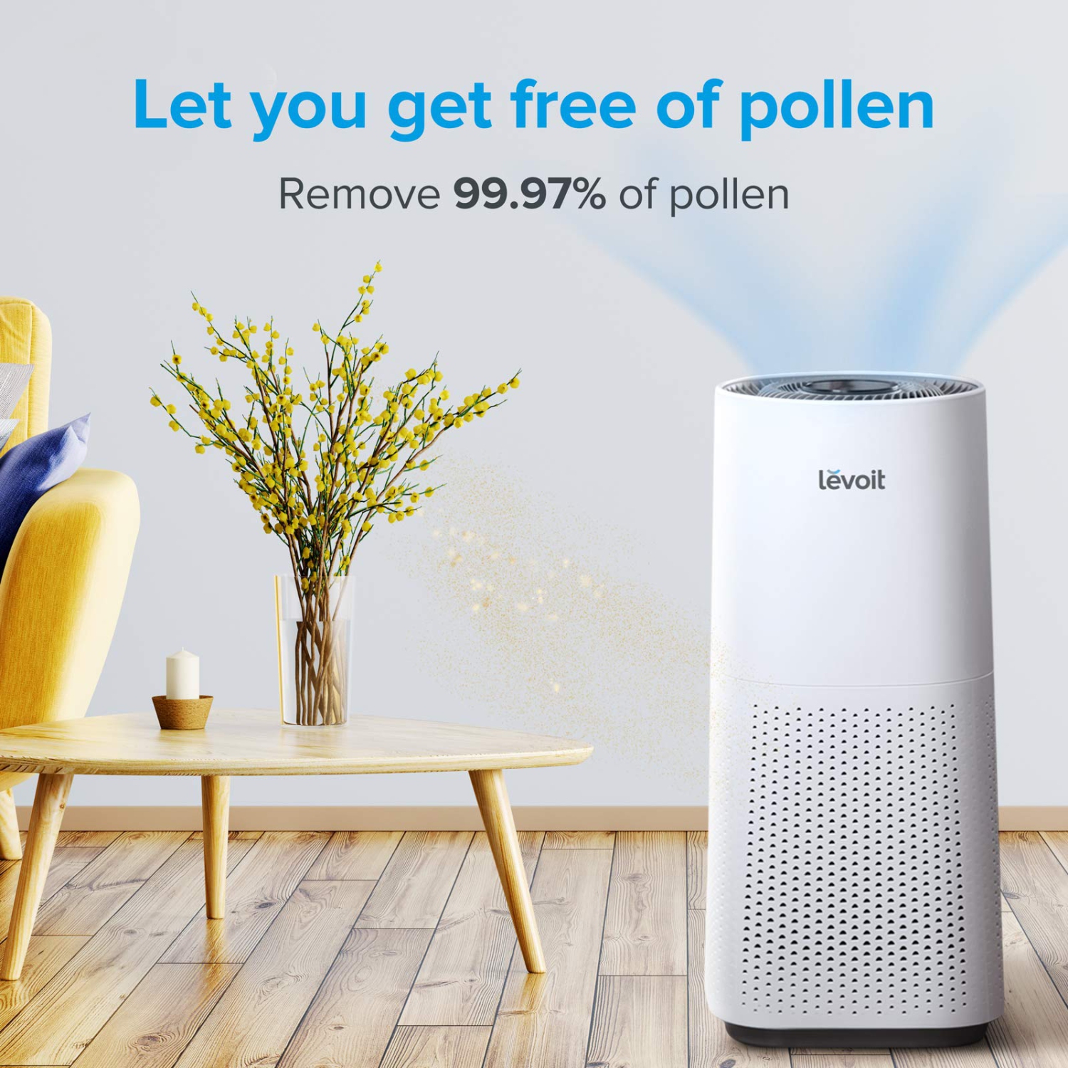 LEVOIT Air Purifier for Home Large Room with H13 True HEPA Filter for Allergies, Cleaner for Smoke Mold, Pollen, Dust, Quiet Odor Eliminators for