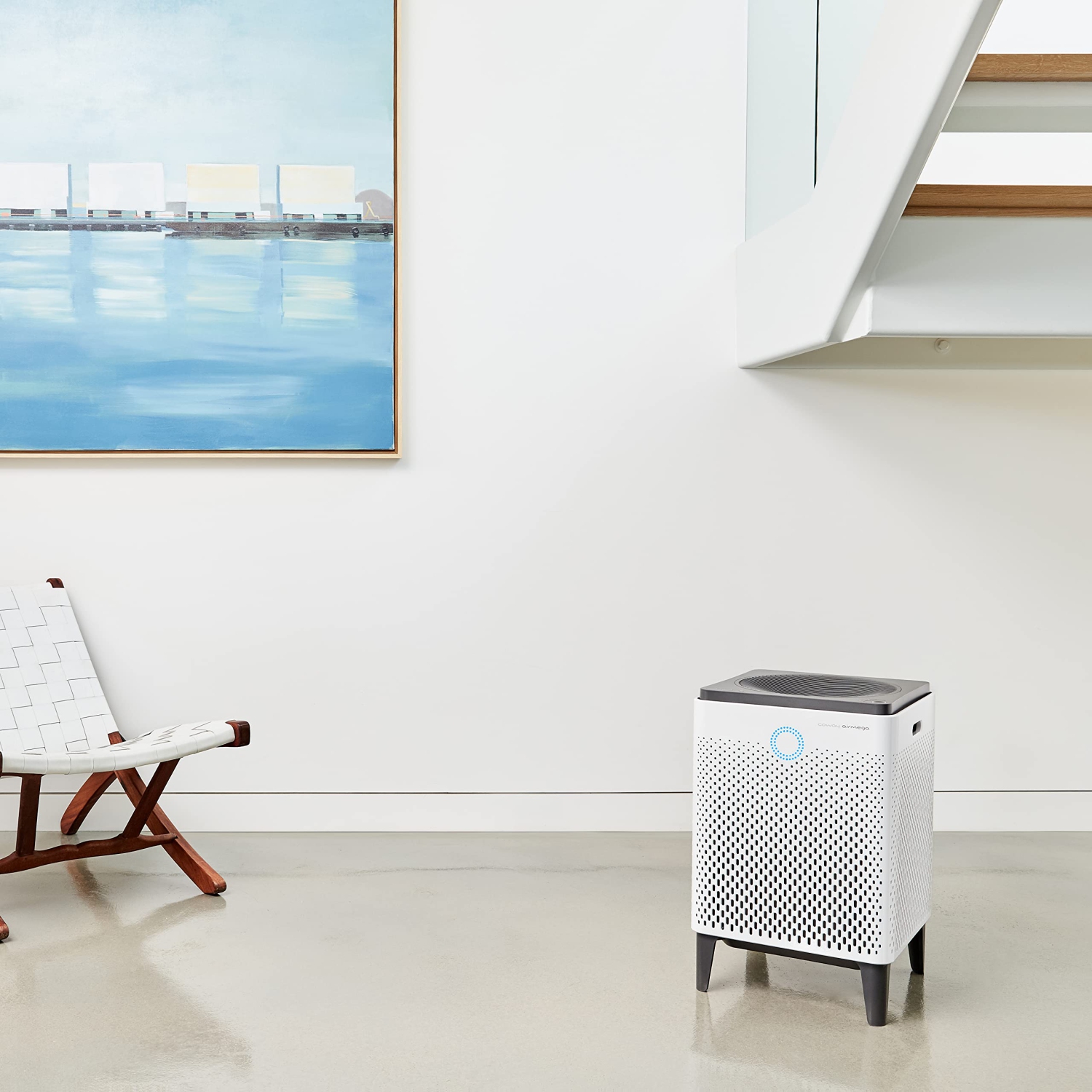 Coway Airmega 400 True HEPA Air Purifier with Smart Technology, Covers, 1,560 sq. ft, White