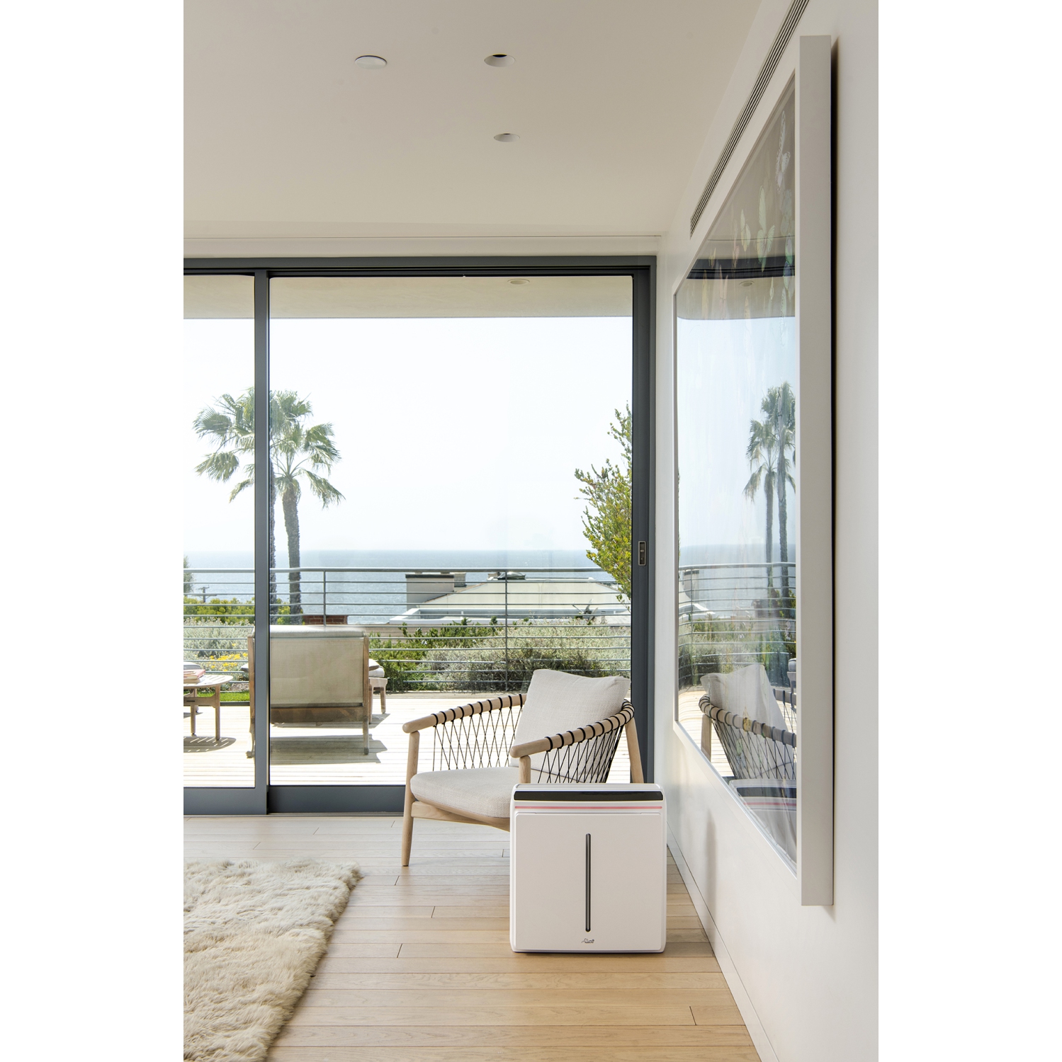 Rabbit Air A3 SPA-1000N Ultra Quiet HEPA Air Purifier, 6 stage filtration, Wall Mountable, For Large Rooms, Removes Airborne Allergens, Smoke, Dust,