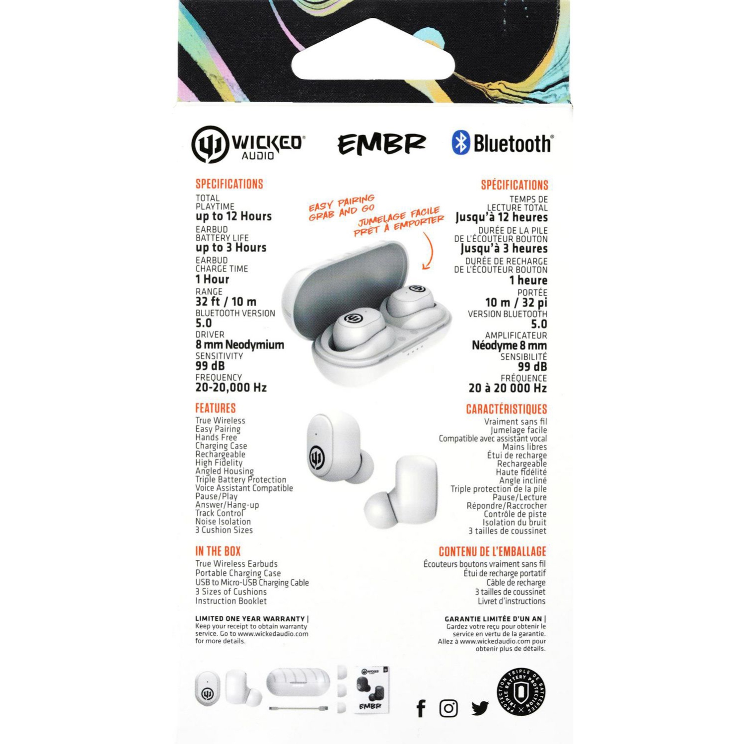 Wicked Audio Embr True Wireless Headphones