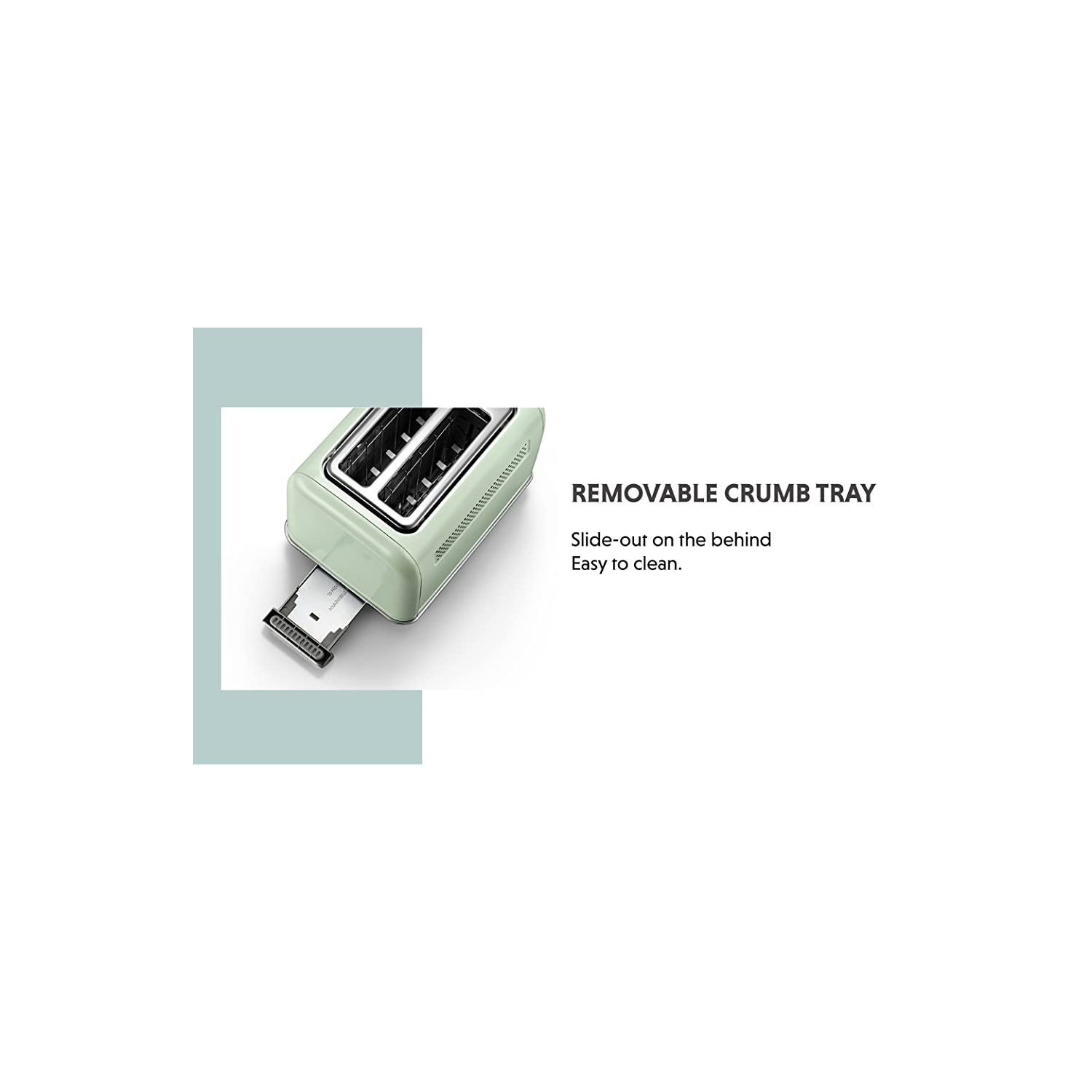 Ecuissede – Grille-pain à 2 tranches DT620, fentes extra larges, acier inoxydable rétro avec levier à soulèvement élevé, fonction bagel et muffin,