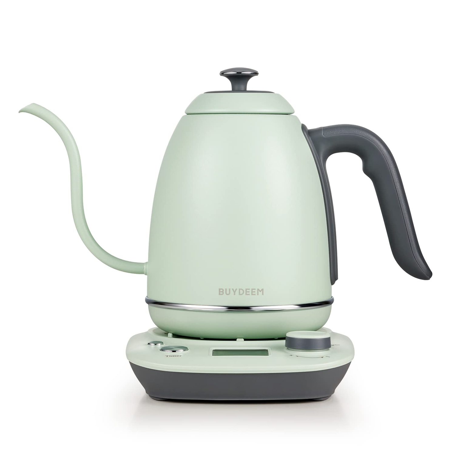 BUYDEEM K821 Electric Gooseneck Kettle with Variable Temperature Control, Pour Over Coffee Tea Kettle, Durable 18/8 Stainless Steel, Auto Keep Warm & Built in Brewing Timer, 0.8L