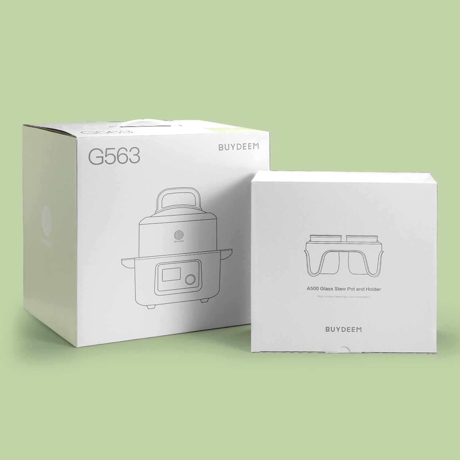 BUYDEEM G563 5-Quart Electric Food Steamer, One Touch Vegetable Steamer, Digital Multifunctional Steamer, Quick Steam in 60s, Stainless Steel Steamer