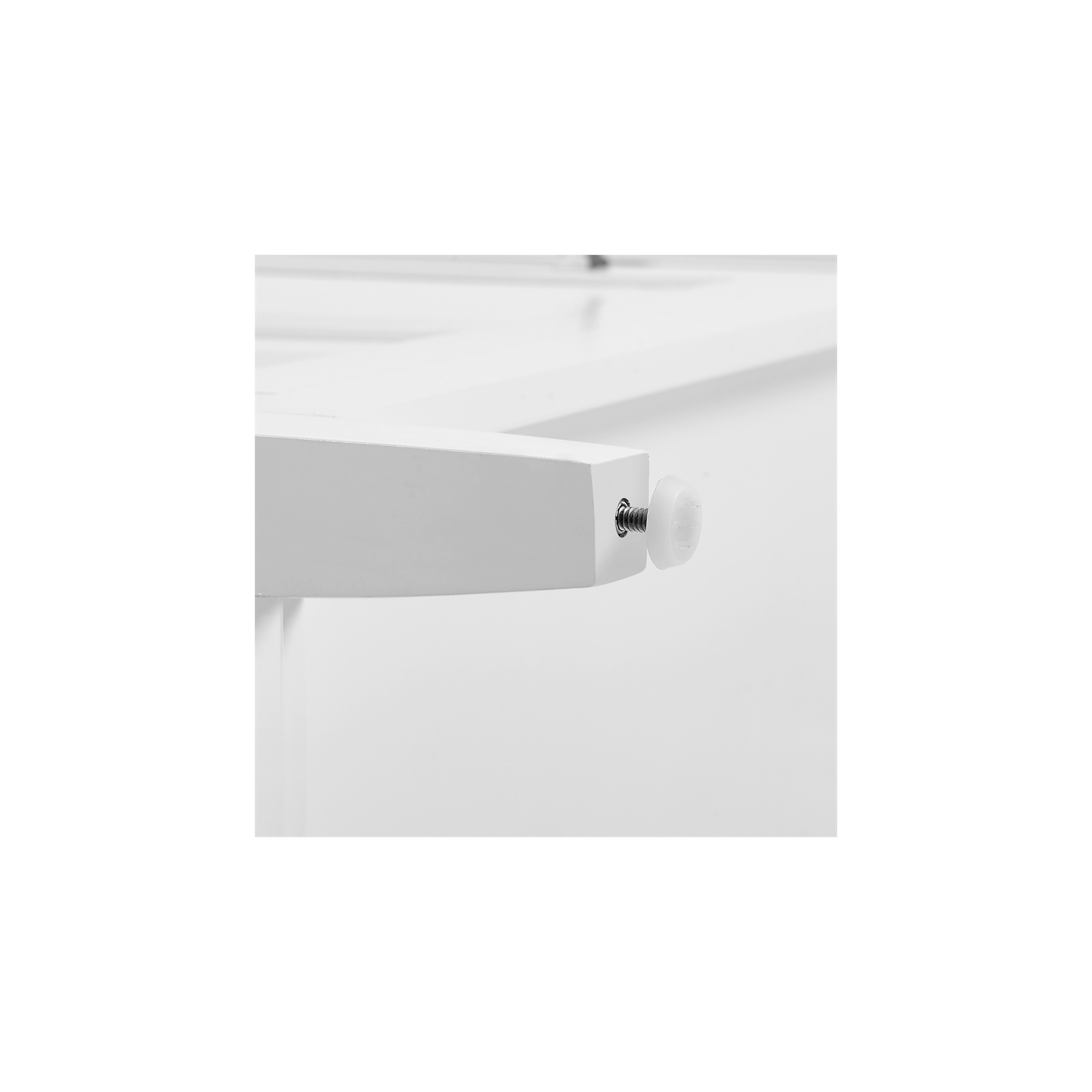 Crosley Furniture Silvia 3-Piece Wood Kitchen Island with Saddle Stools in White