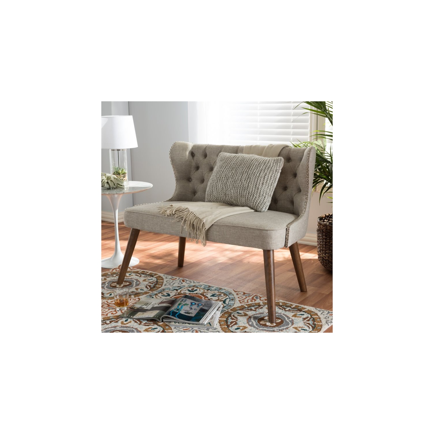 Causeuse Scarlett brune