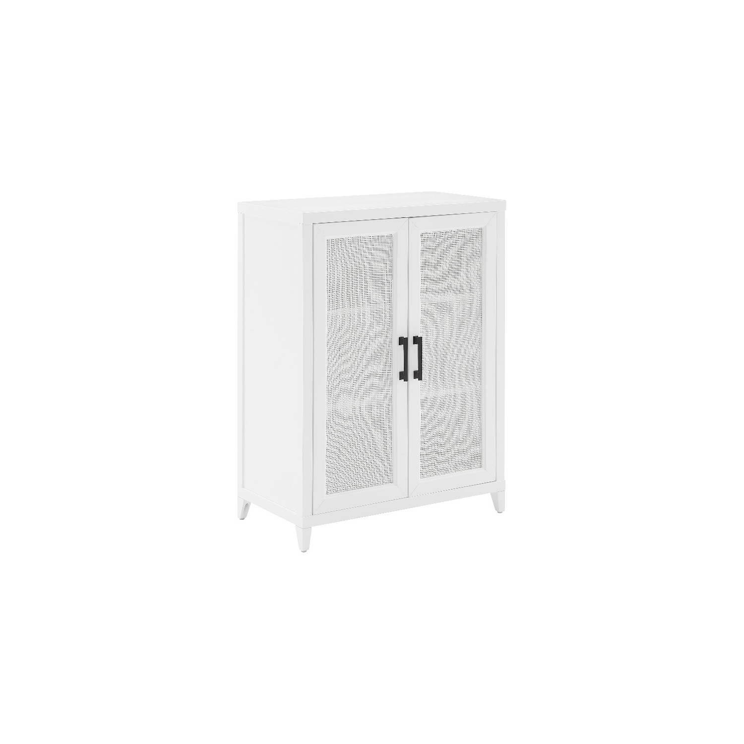 Crosley Furniture Milo 2-Door Modern Wood Storage Pantry in White