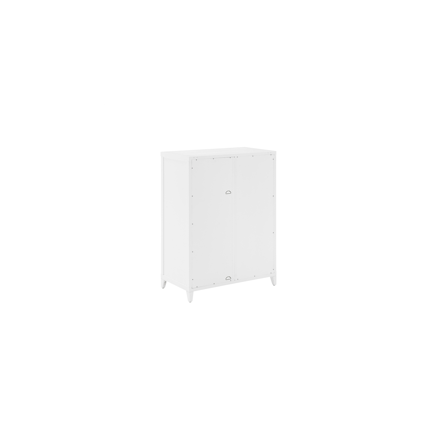 Crosley Furniture Milo 2-Door Modern Wood Storage Pantry in White