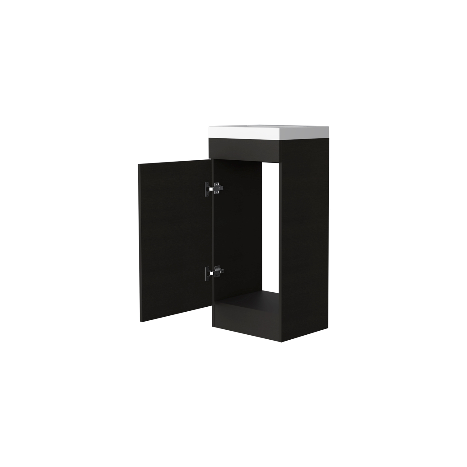 FM FURNITURE Toledo Bathroom Vanity Black Wengue Engineered Wood