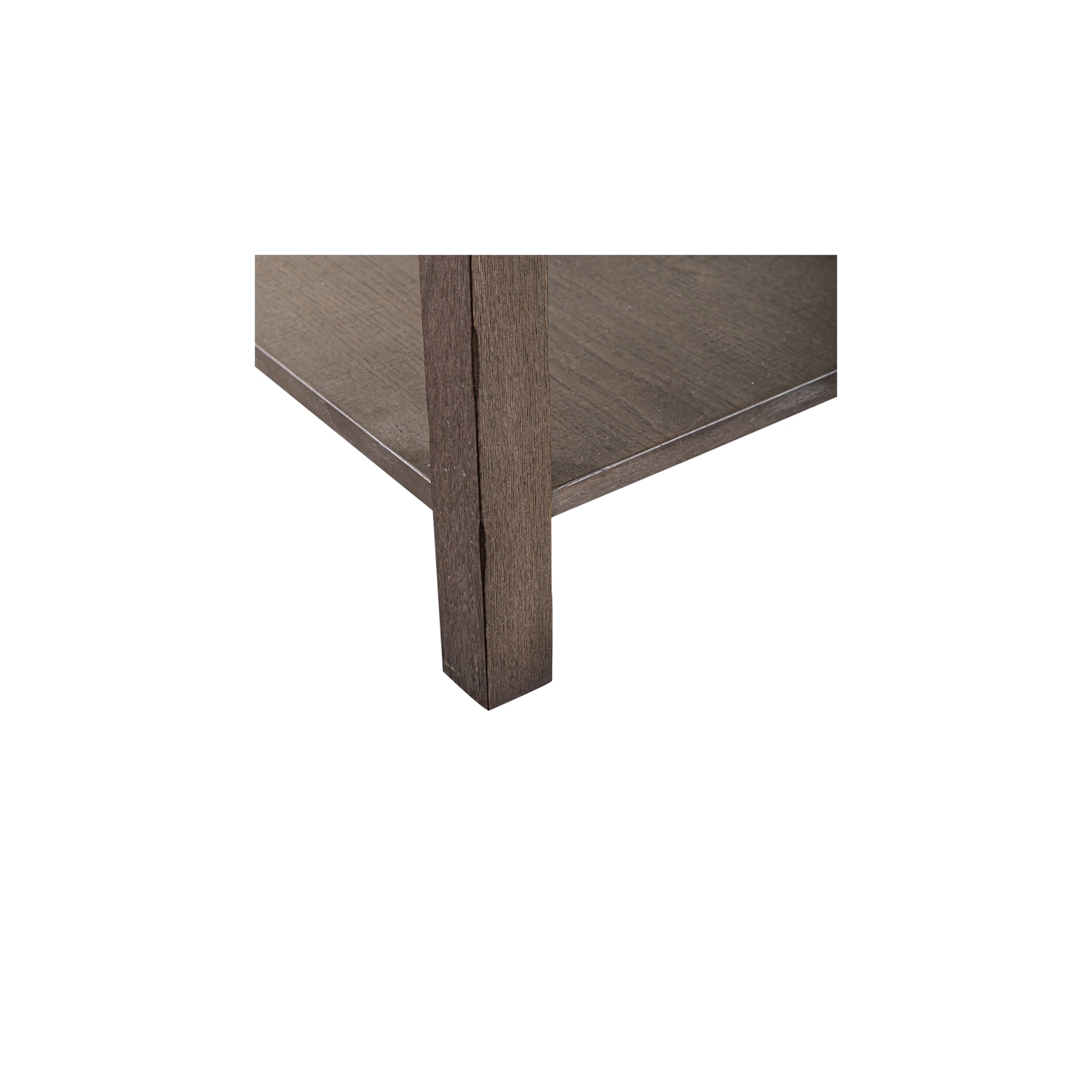 Modern Farmhouse Dark Gray Drawer Chair Side Table