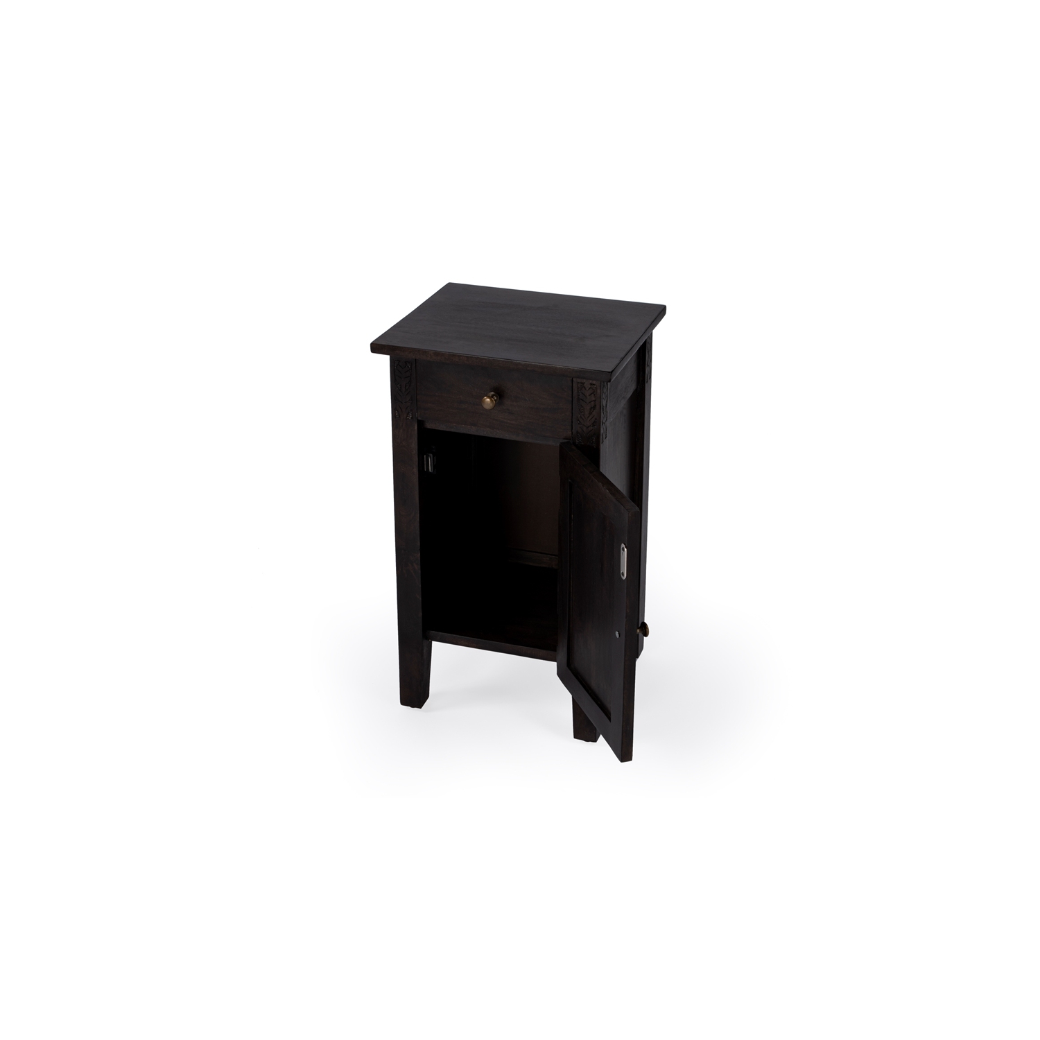 Butler Specialty Company Switra Solid Wood Accent Table - Dark Brown