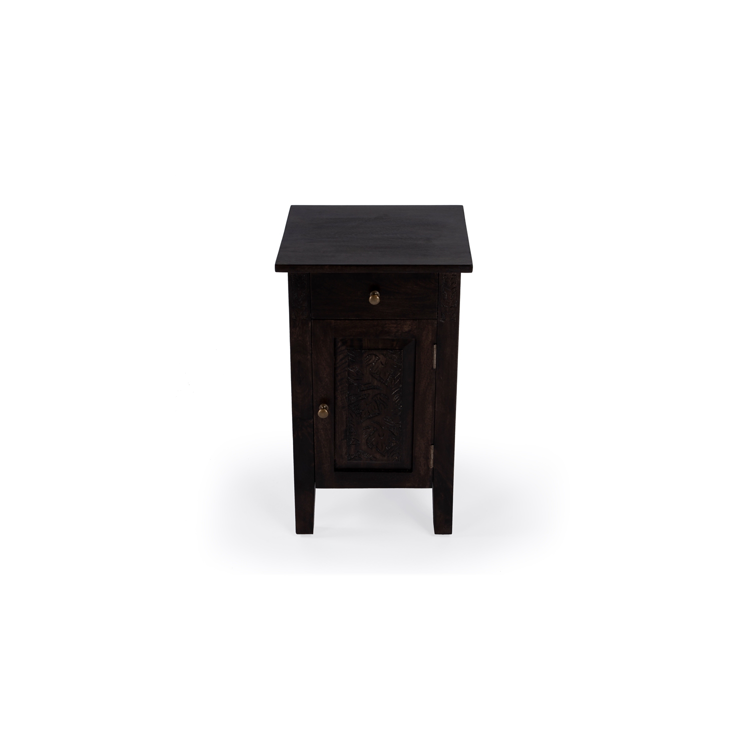 Butler Specialty Company Switra Solid Wood Accent Table - Dark Brown