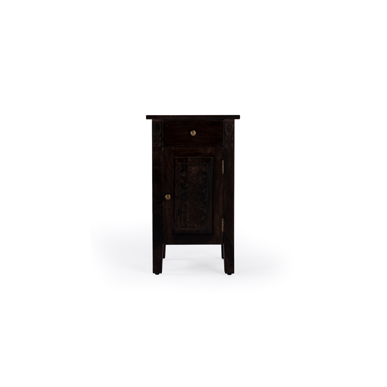Butler Specialty Company Switra Solid Wood Accent Table - Dark Brown