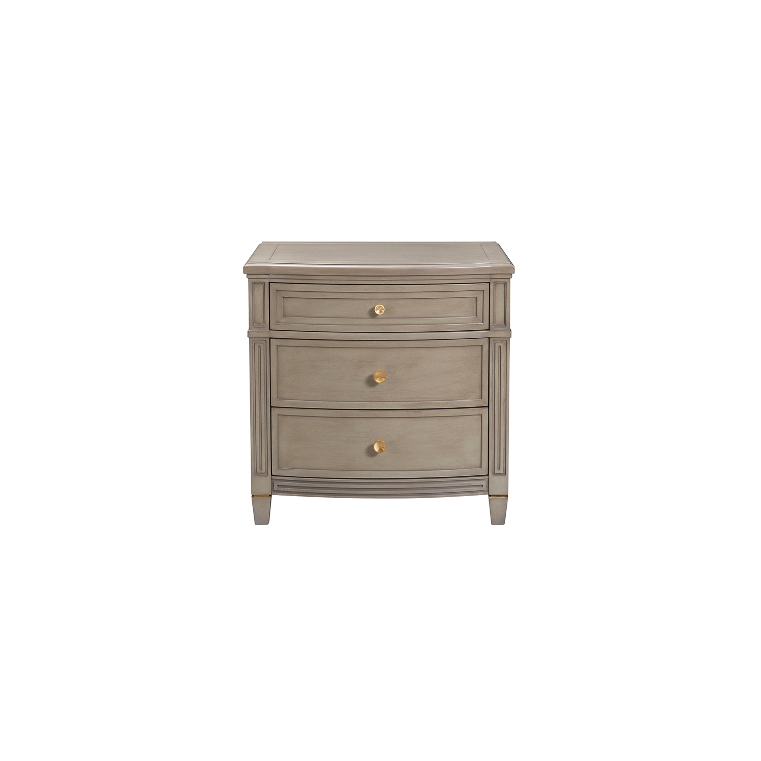 Jennifer Taylor Home Dauphin Gold Accent End Table Grey Cashmere