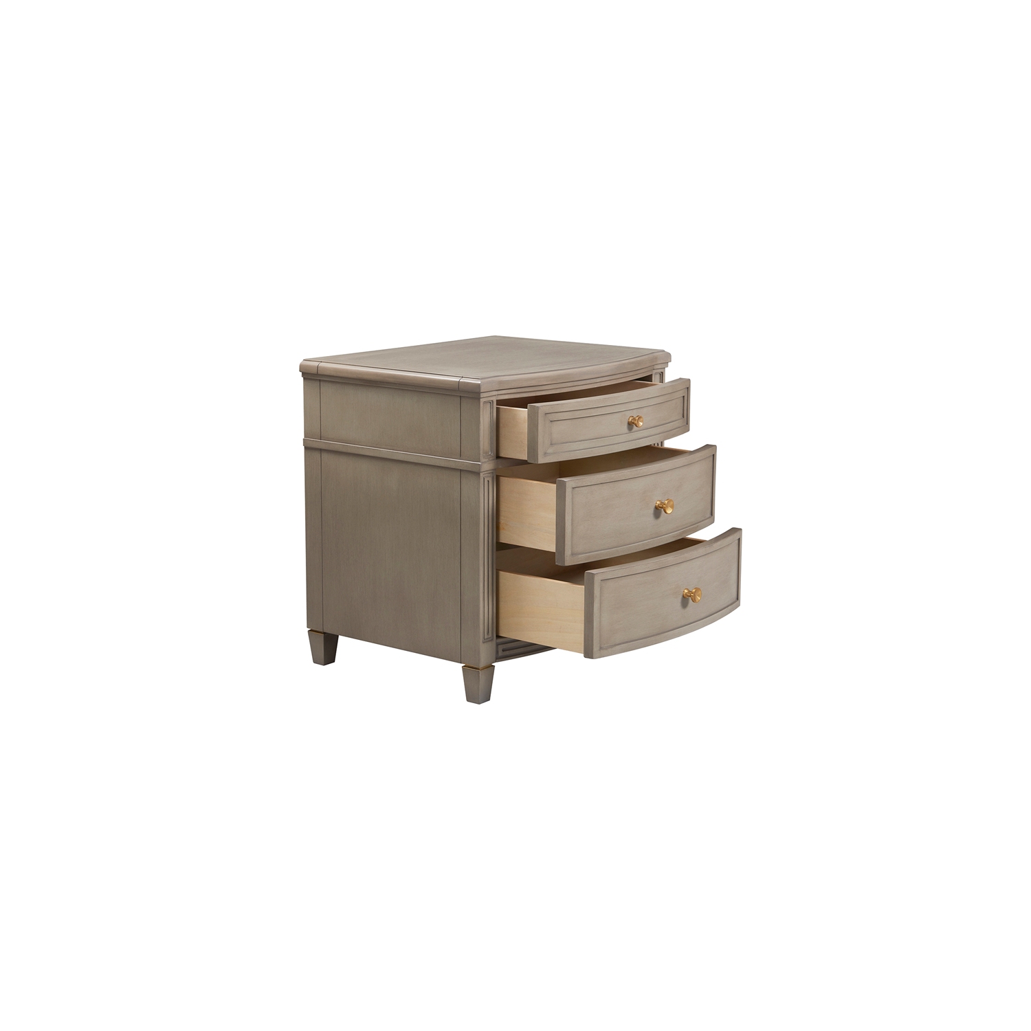 Jennifer Taylor Home Dauphin Gold Accent End Table Grey Cashmere