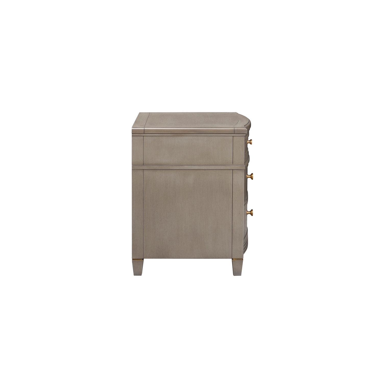 Jennifer Taylor Home Dauphin Gold Accent End Table Grey Cashmere