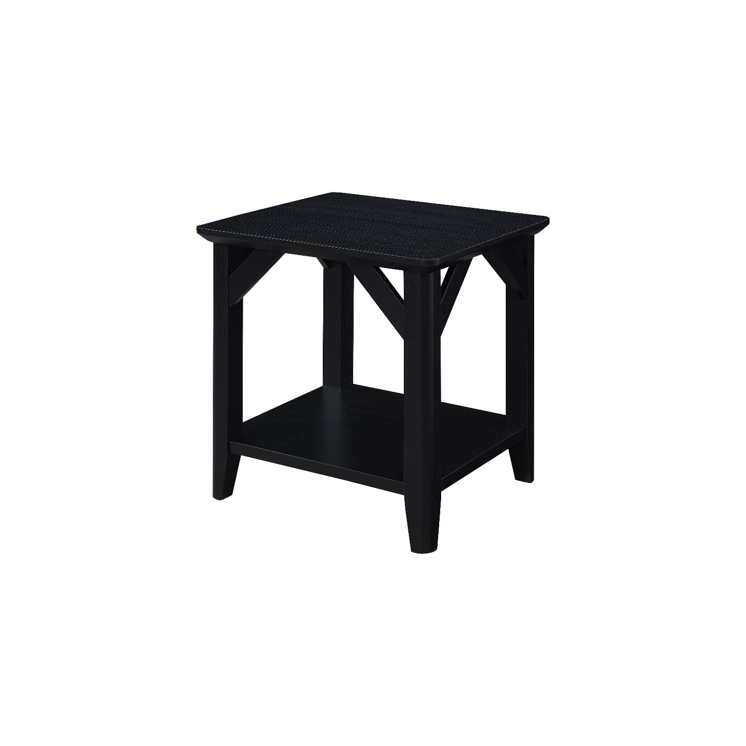 Designs4Comfort Brentwood Storage Ottoman with Reversible Trays in Gray Fabric