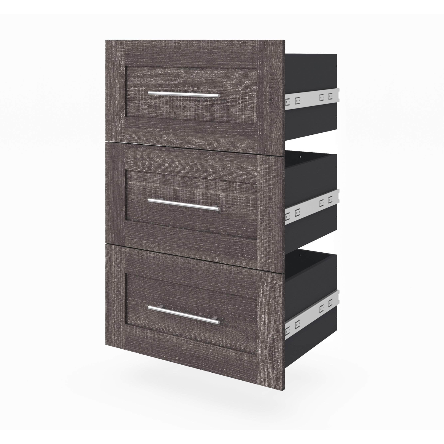 Pur 3 Drawer Set for Pur 25W Storage Unit - Bark Grey