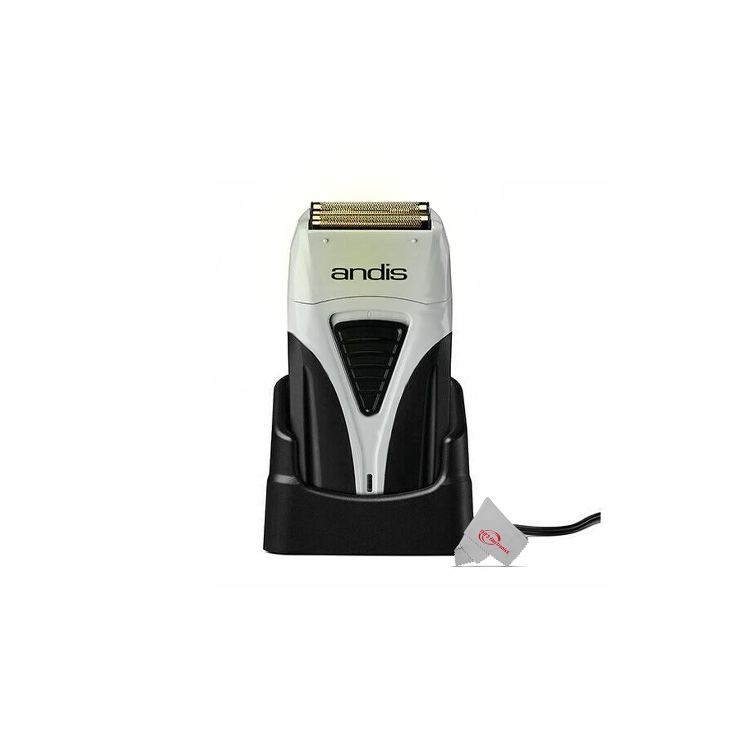 Andis Profoil Lithium Plus Cordless Titanium Foil Shaver 17200 with 9" Comb