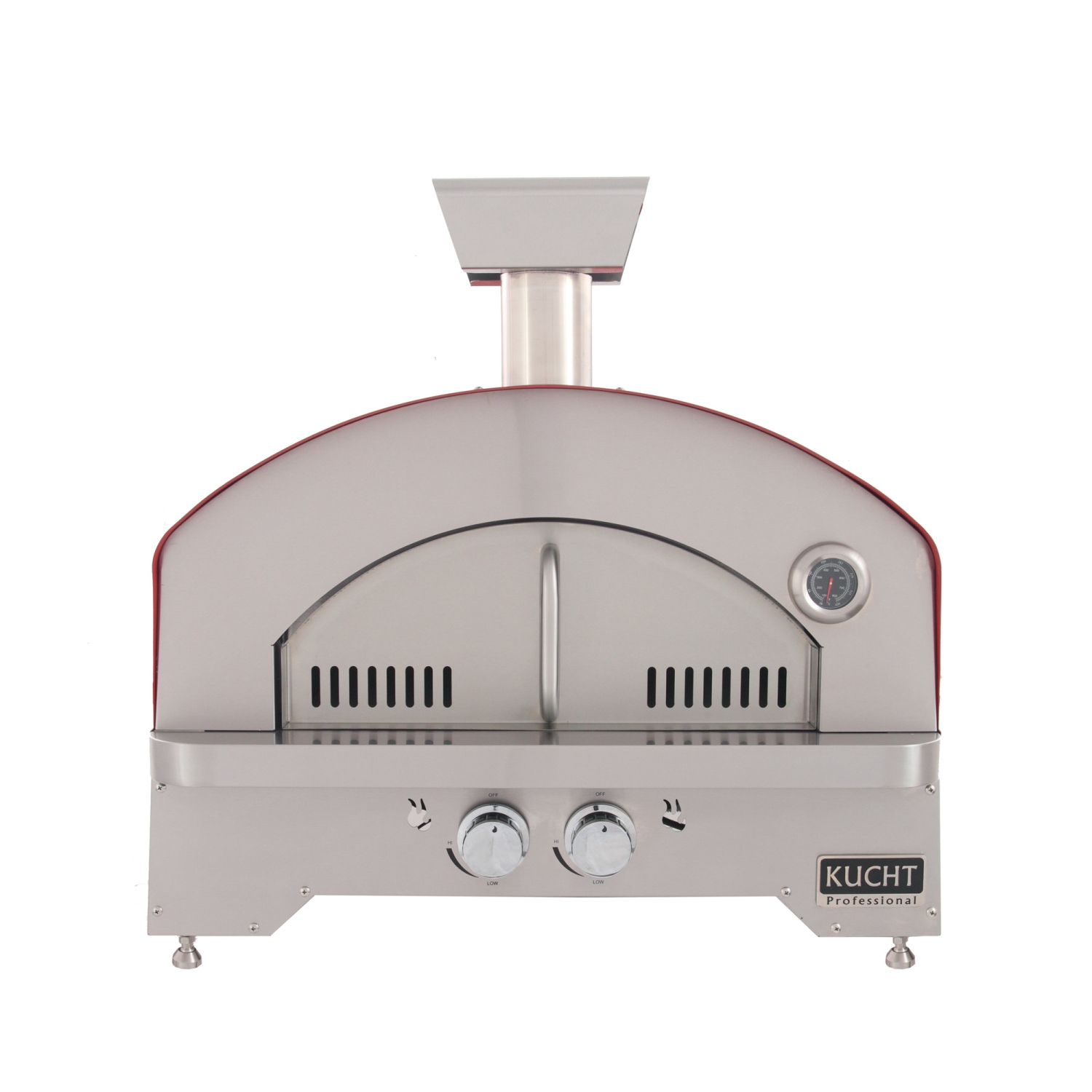 KUCHT Professional Outdoor Portable Propane Gas Pizza Oven in Red