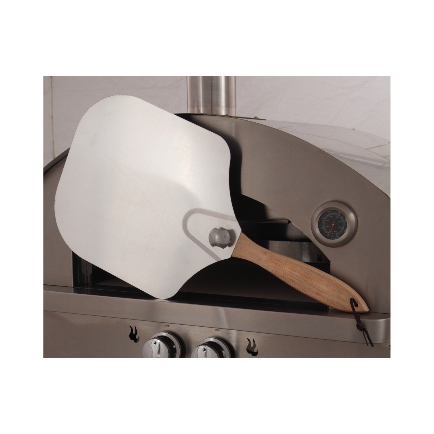 KUCHT Professional Outdoor Portable Propane Gas Pizza Oven in Stainless Steel