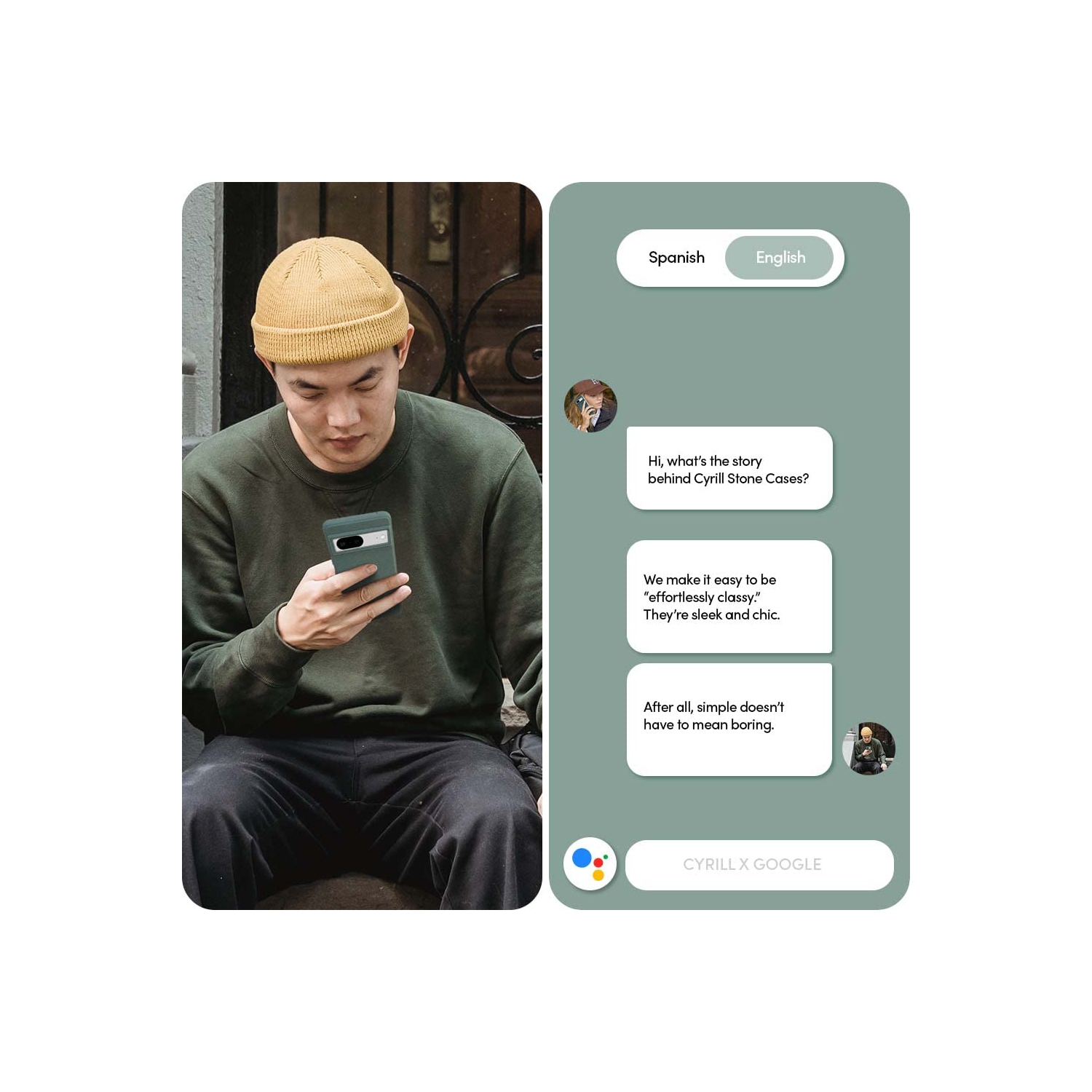 Google Pixel 7 Case 5G, Flexible Protective TPU with Smooth Matte Finish and Full Body Protection - Kale