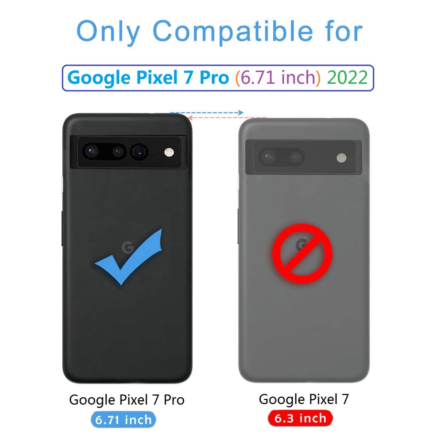 Taneny for Google Pixel 7 Pro Case,Slim Thin Lightweight Hard PC Crystal Clear Cover Soft Bumper Full Protection Shockproof Protective Phone Case for