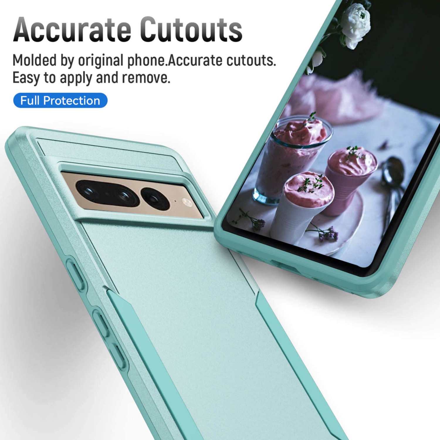 Pixel 7 Pro,Hard Back & Soft TPU Dual Layer for Pixel 7 Pro Case,Slim Cover Anti-Scratch Phone Case,Full Body Shockproof Heavy Duty Protective for