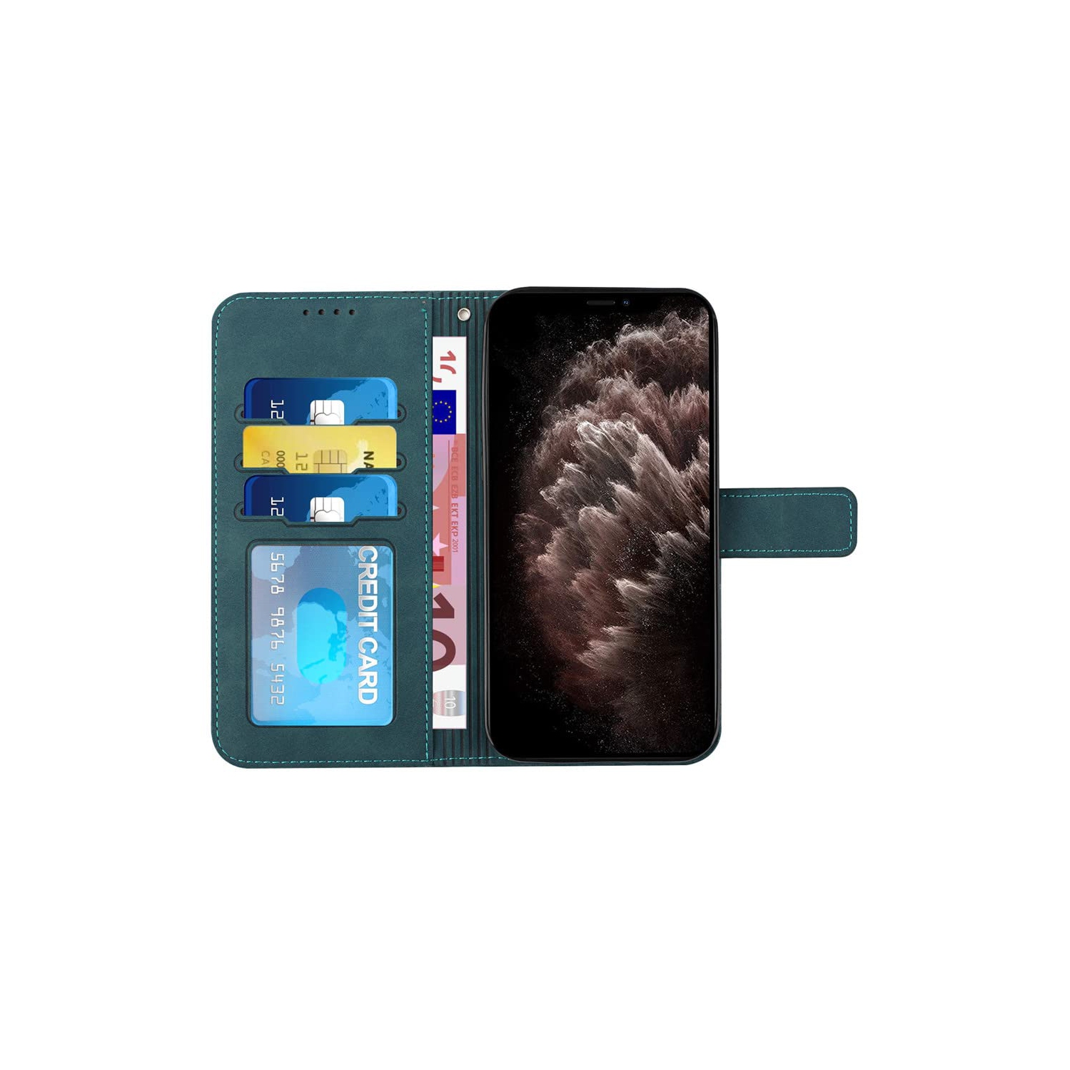 Wallet Case for Google Pixel 7 Pro, Google Pixel 7 Pro Case with Card Holder Leather Flip Case with Kickstand Magnetic Full Protection Compatible