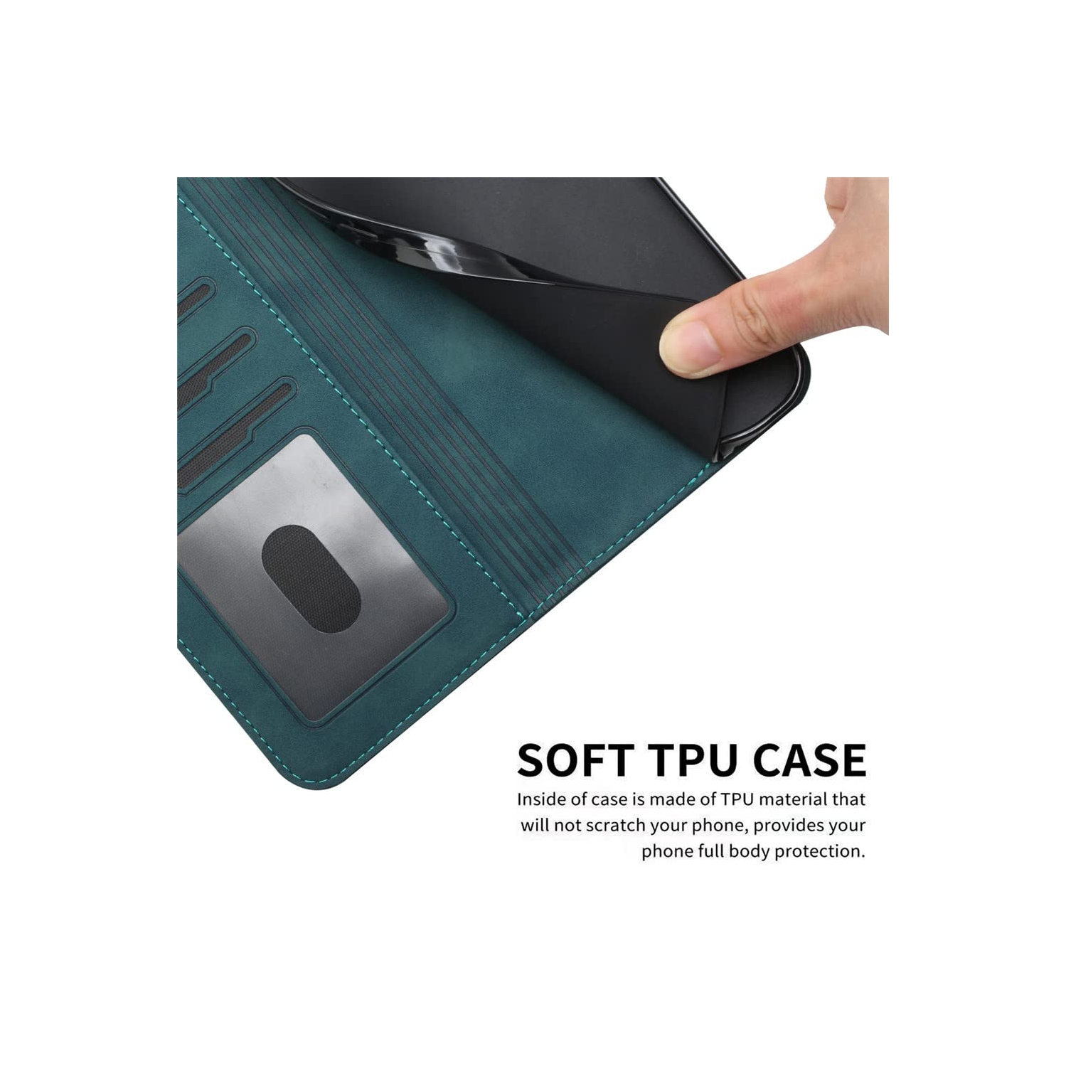 Wallet Case for Google Pixel 7 Pro, Google Pixel 7 Pro Case with Card Holder Leather Flip Case with Kickstand Magnetic Full Protection Compatible