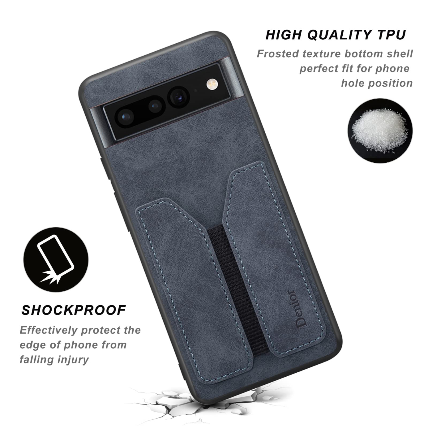 Case for Google Pixel 7 Pro,PU Leather Wallet Case with Credit Card Slot Holder Ultra Slim Protector Case for Google Pixel 7 Pro