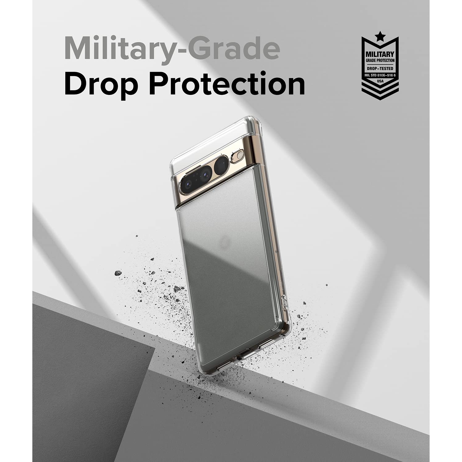 Fusion Anti-Fingerprint Technology Compatible with Google Pixel 7 Pro Case 5G, Protective Sturdy Back Shockproof TPU Bumper Translucent Smudge Proof