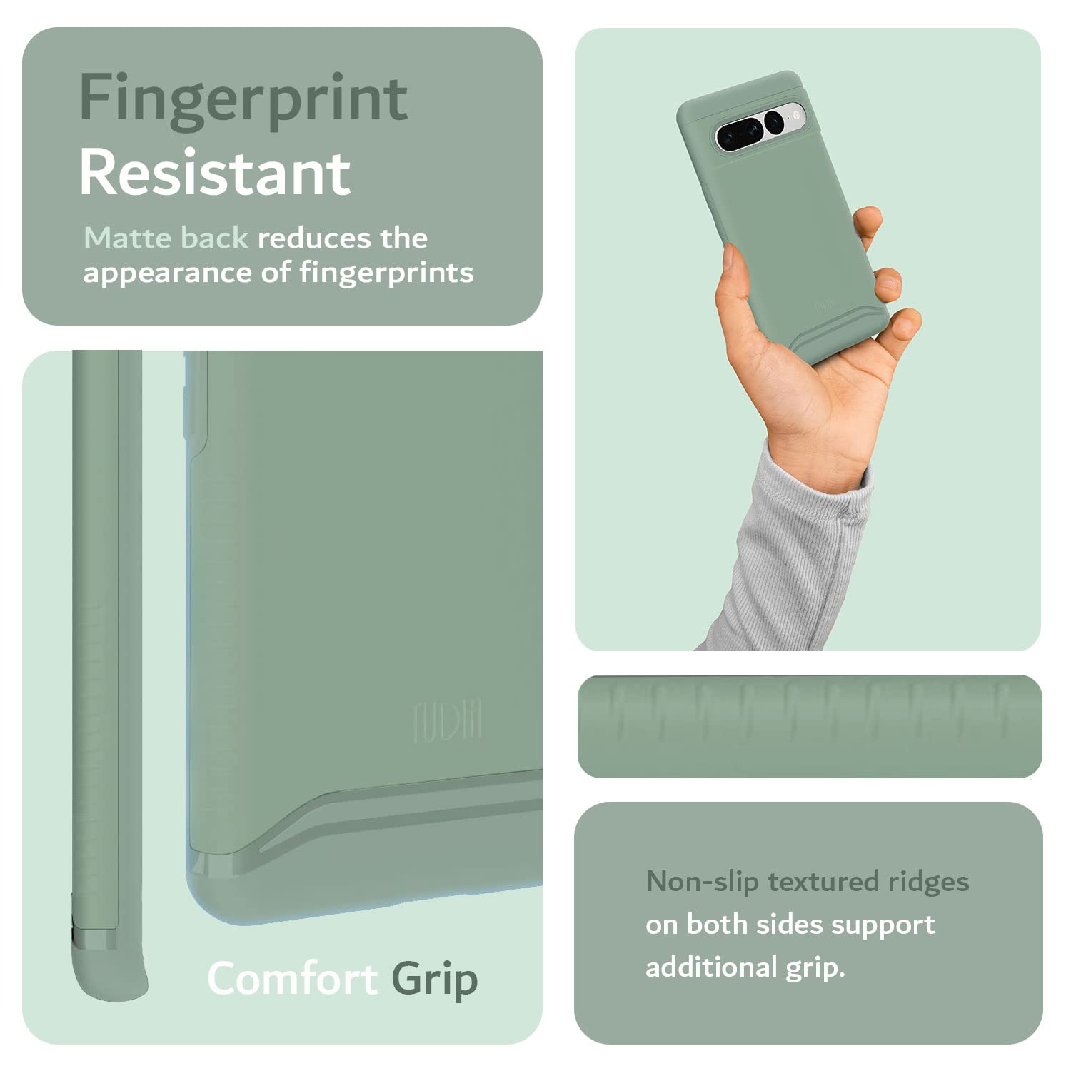 TUDIA DualShield Designed for Google Pixel 7 Pro Case, Merge Shockproof Military Grade Slim Dual Layer Heavy Duty Raised Edge Protection with mmWave