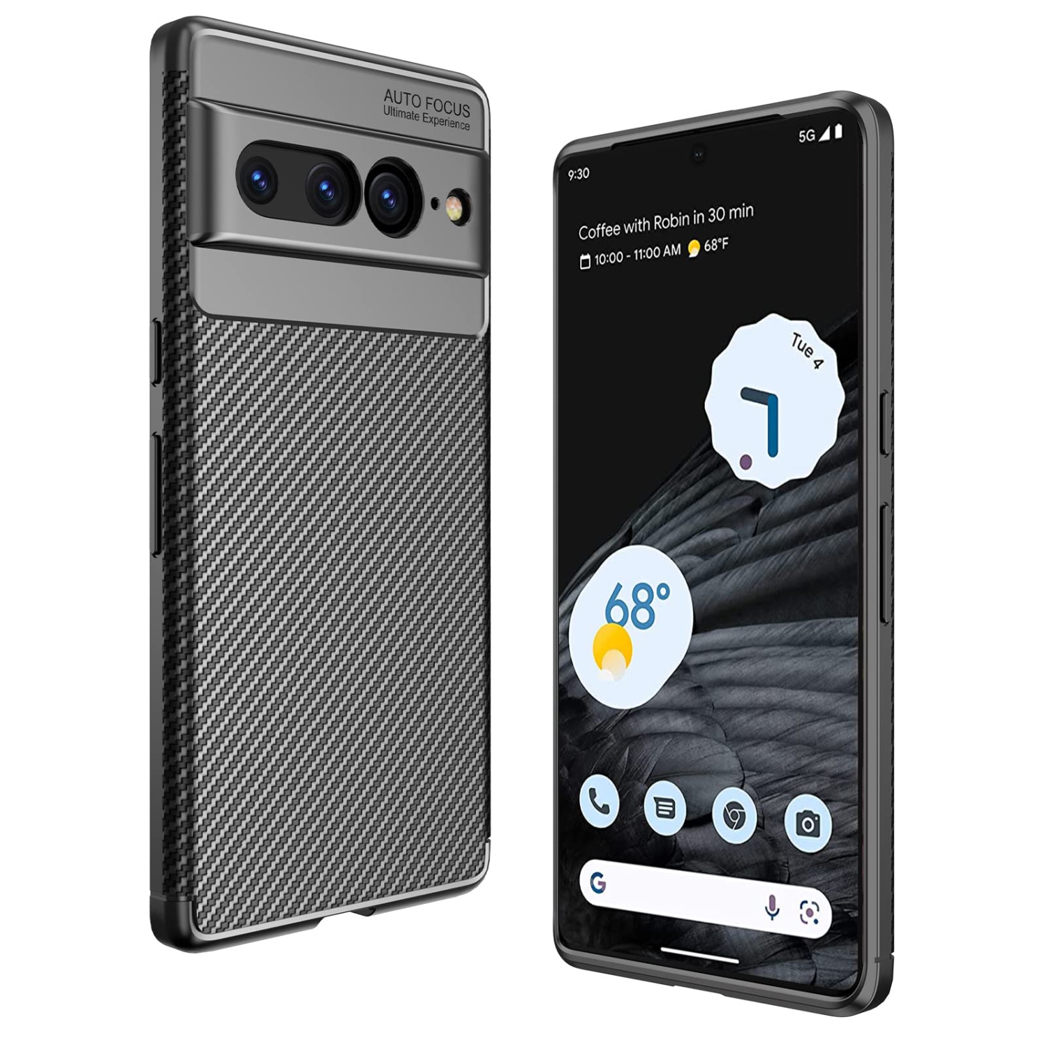 for Google Pixel 7 Pro Case, Aukvite Google Pixel 7 Pro Phone Case Soft TPU Case, Shockproof Anti-Fingerprint Phone Case for Pixel 7 Pro 2022 Anti