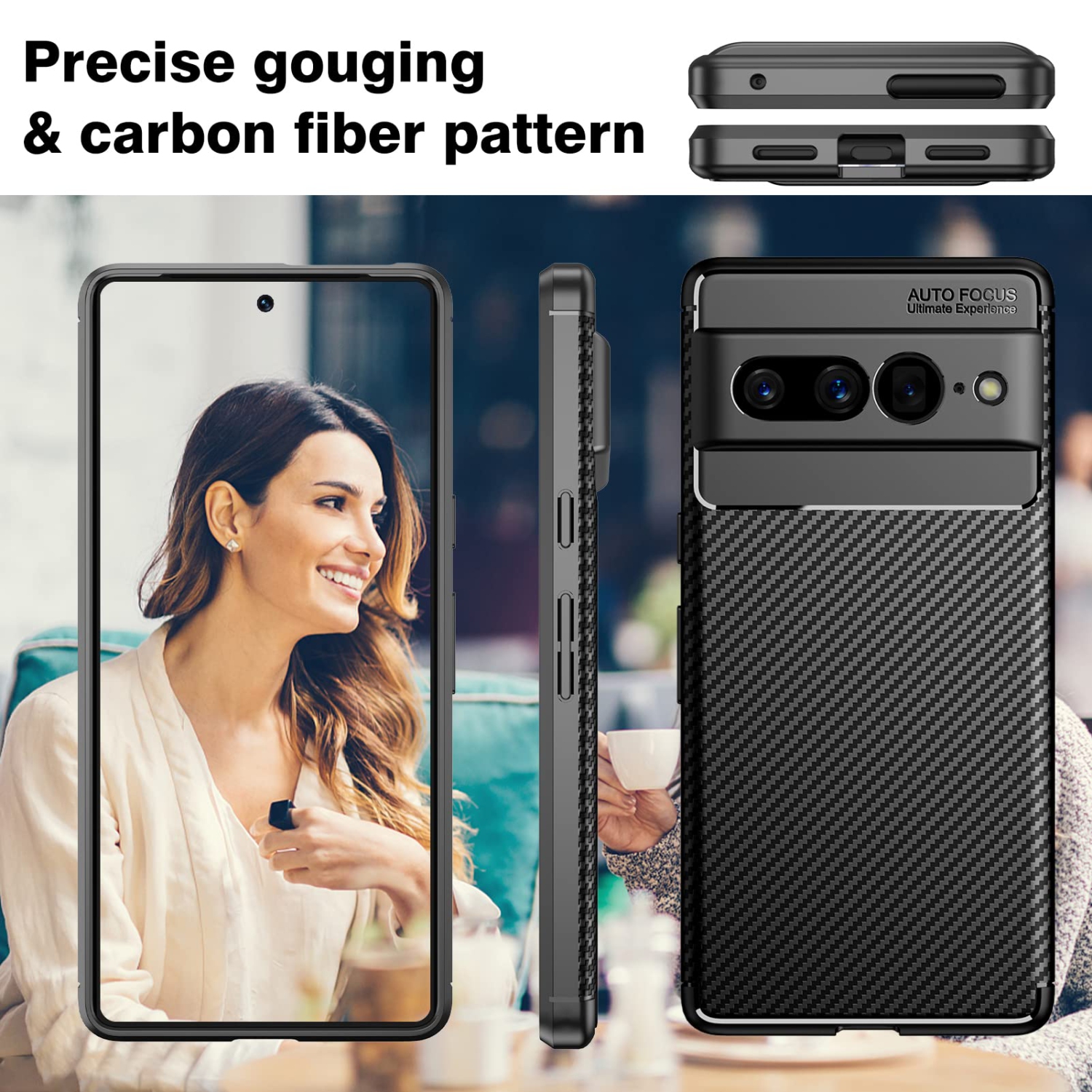 for Google Pixel 7 Pro Case, Aukvite Google Pixel 7 Pro Phone Case Soft TPU Case, Shockproof Anti-Fingerprint Phone Case for Pixel 7 Pro 2022 Anti