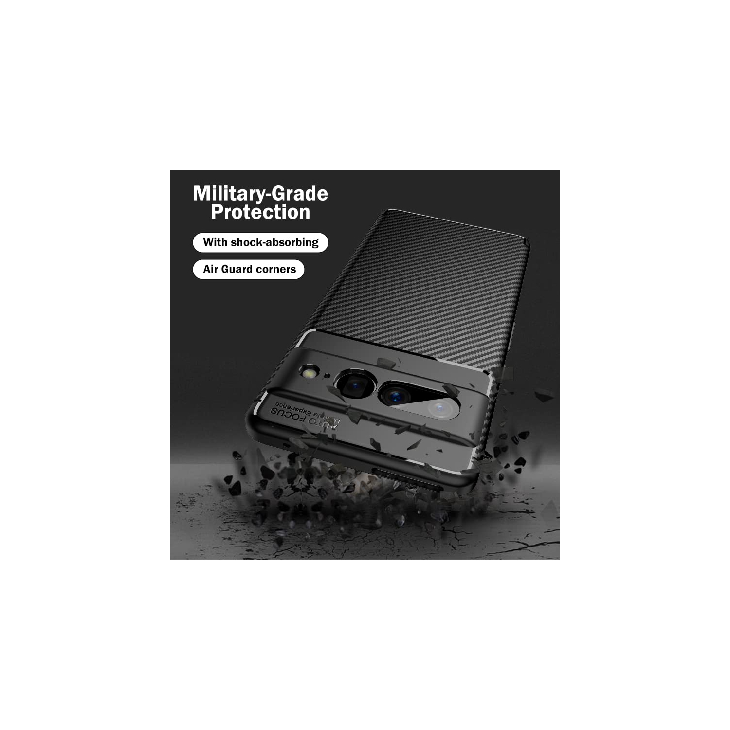 for Google Pixel 7 Pro Case, Aukvite Google Pixel 7 Pro Phone Case Soft TPU Case, Shockproof Anti-Fingerprint Phone Case for Pixel 7 Pro 2022 Anti