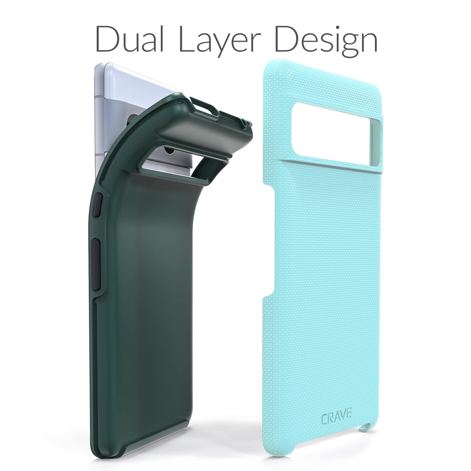 Crave Dual Guard for Google Pixel 7 Pro Case, Shockproof Protection Dual Layer Case for Google Pixel 7 Pro - Aqua