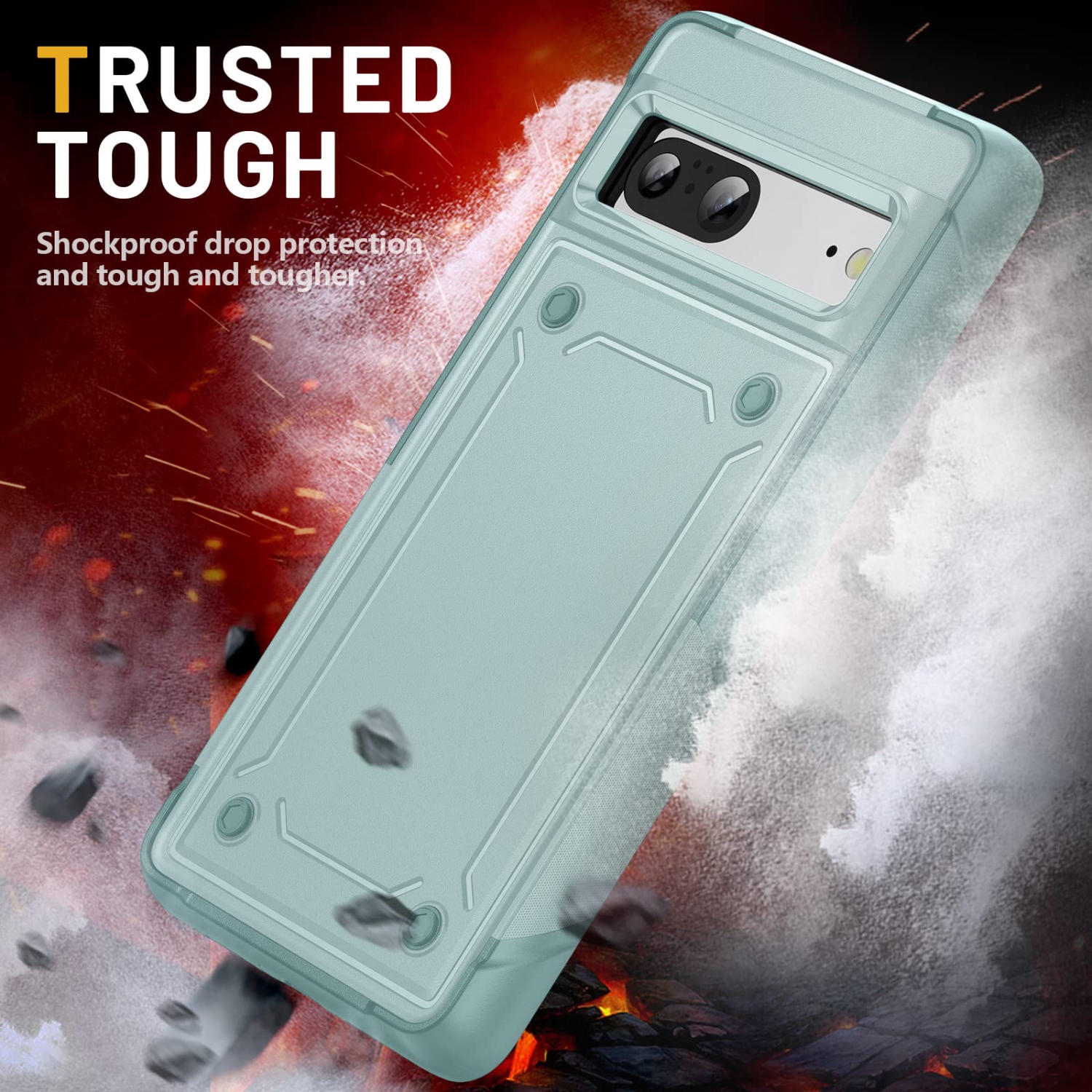 Pour l’étui Pixel 7 de Google avec protecteur d’écran, robuste, protection double couche, protection de qualité militaire, coque rigide, robuste,