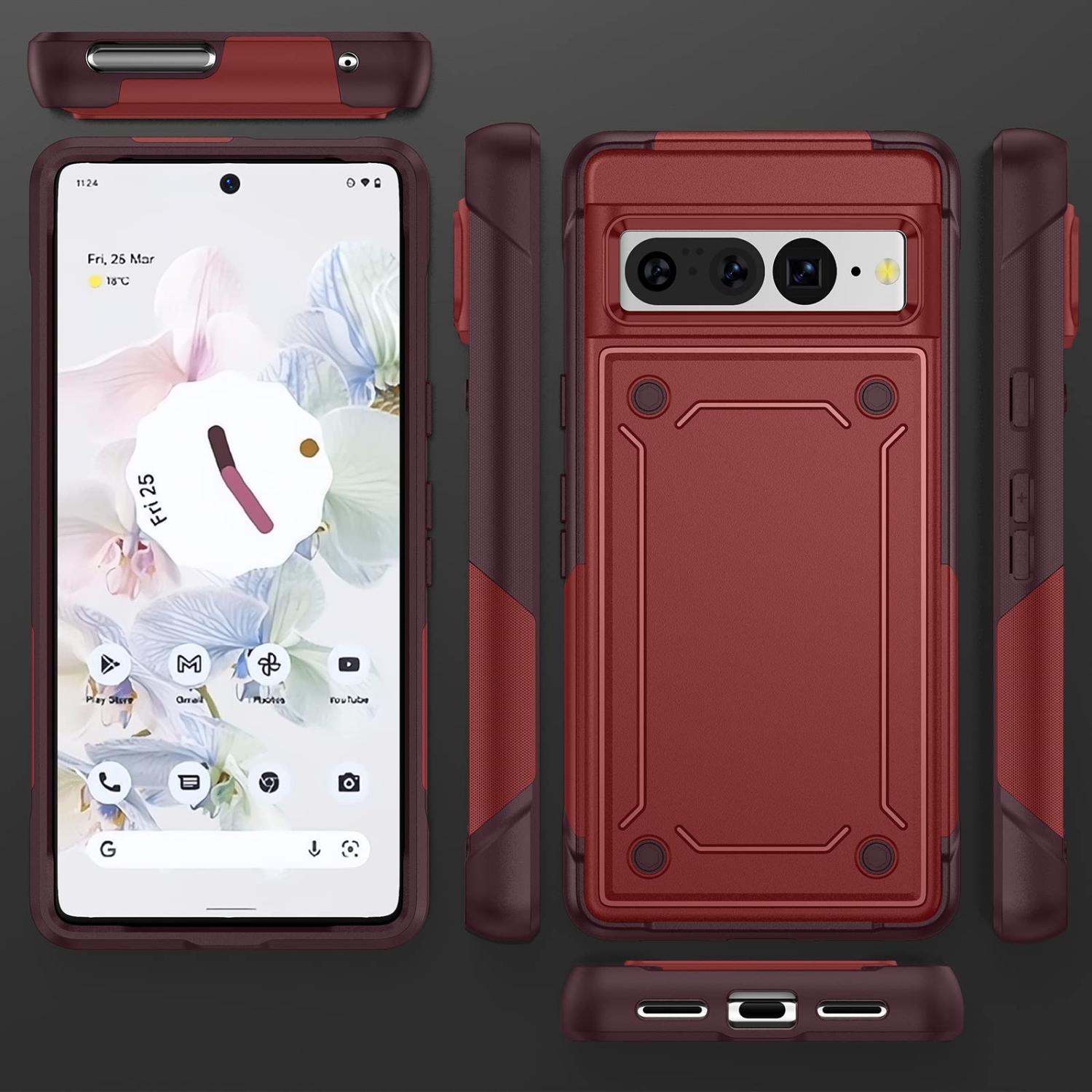 for Google Pixel 7 Pro case,Pixel 7 Pro Phone case,Heavy Duty Protection Dual Layer Military Grade Drop Proof Cover Hard Shell Sturdy Durable Phone