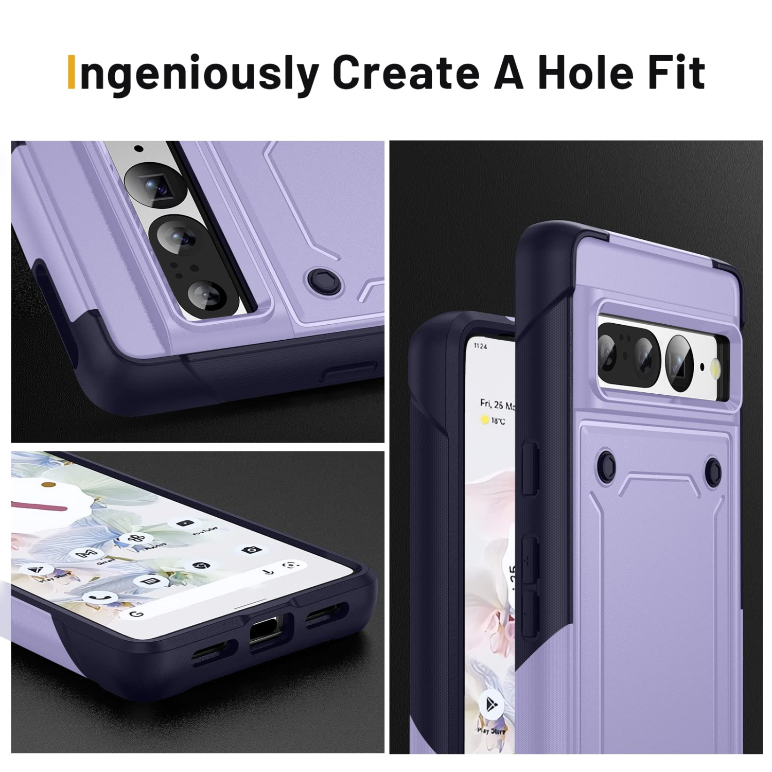 for Google Pixel 7 Pro case,Pixel 7 Pro Phone case,Heavy Duty Protection Dual Layer Military Grade Drop Proof Cover Hard Shell Sturdy Durable Phone