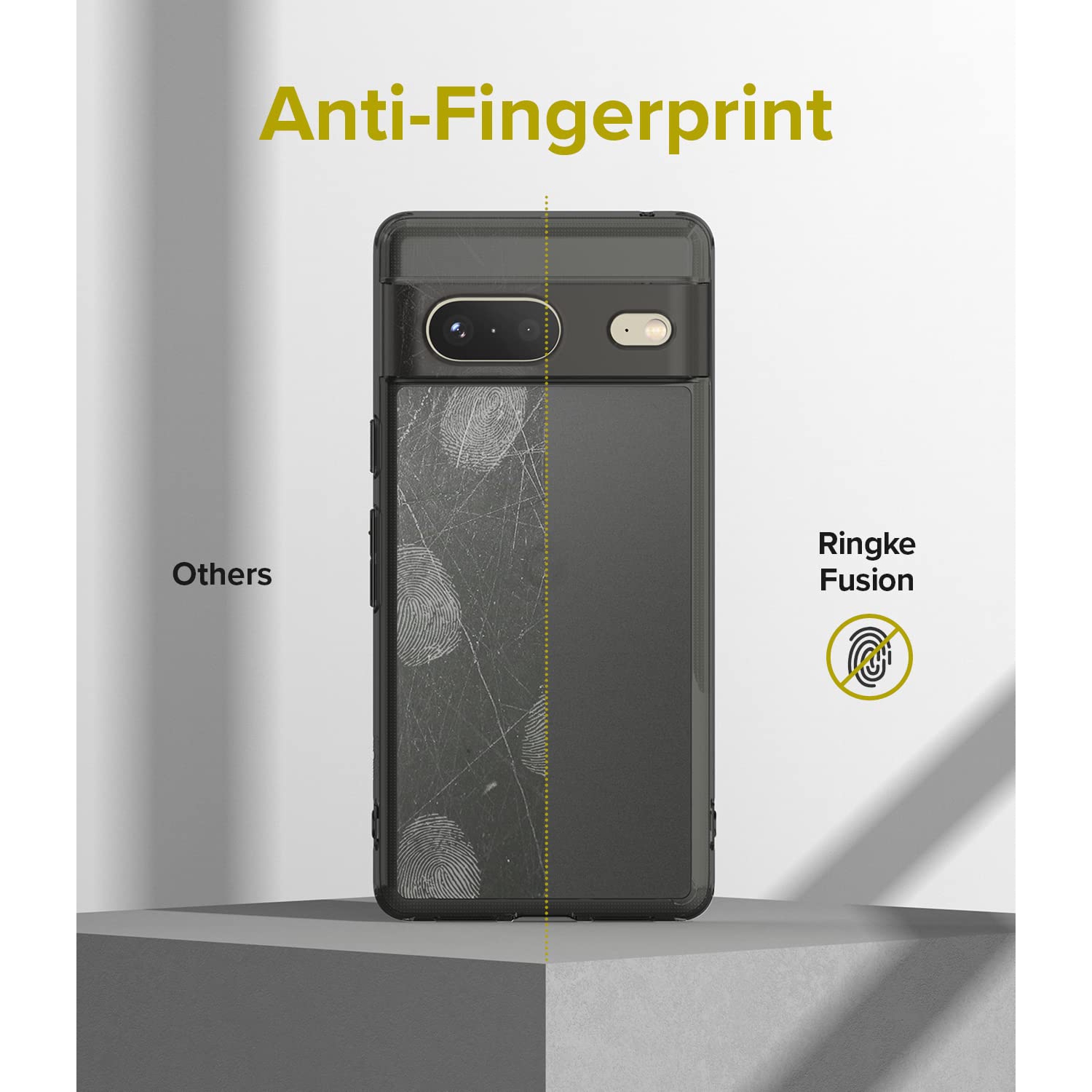 Fusion Anti-Fingerprint Technology Compatible with Google Pixel 7 Case 5G, Protective Sturdy Back Shockproof TPU Bumper Smudge Proof Cover for Women,